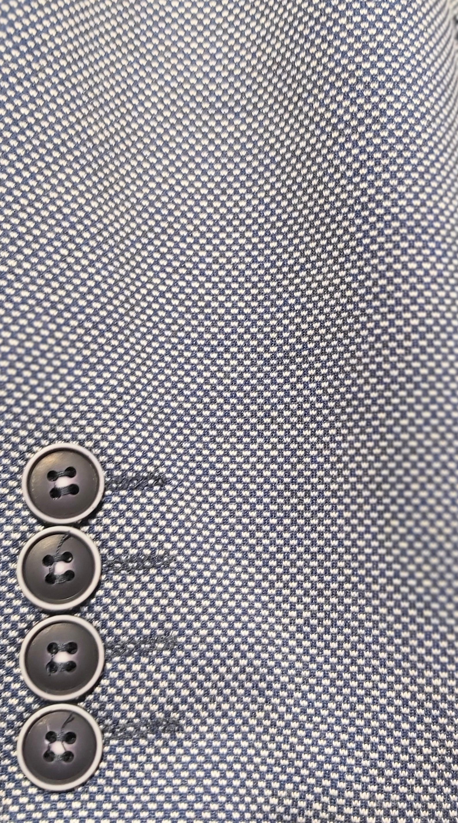 tom penn Tom Penn Indigo Pattern Blazer Indigo detail view