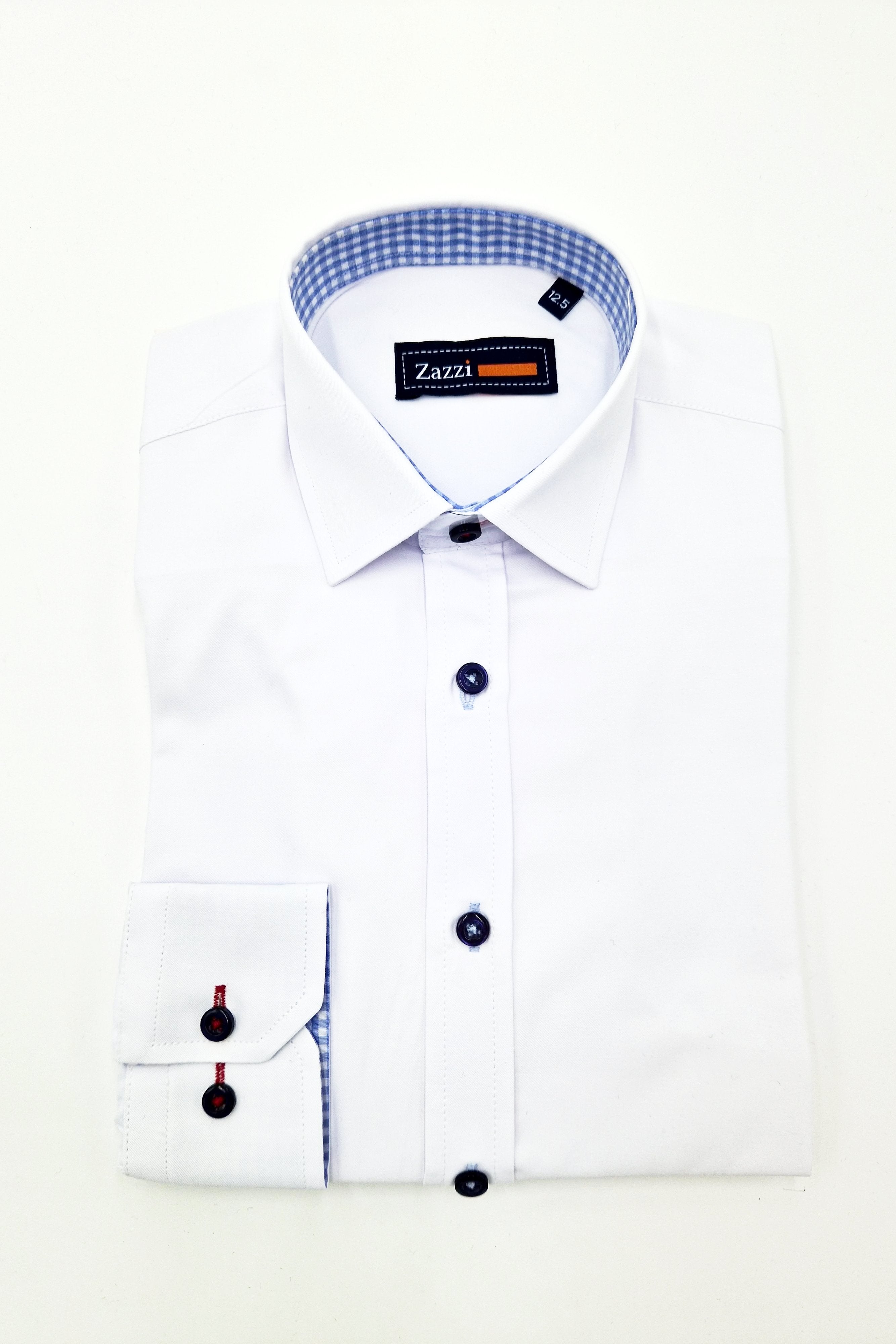 Zazzi Boys White Shirt - Communion/ Wedding Boy Shirt