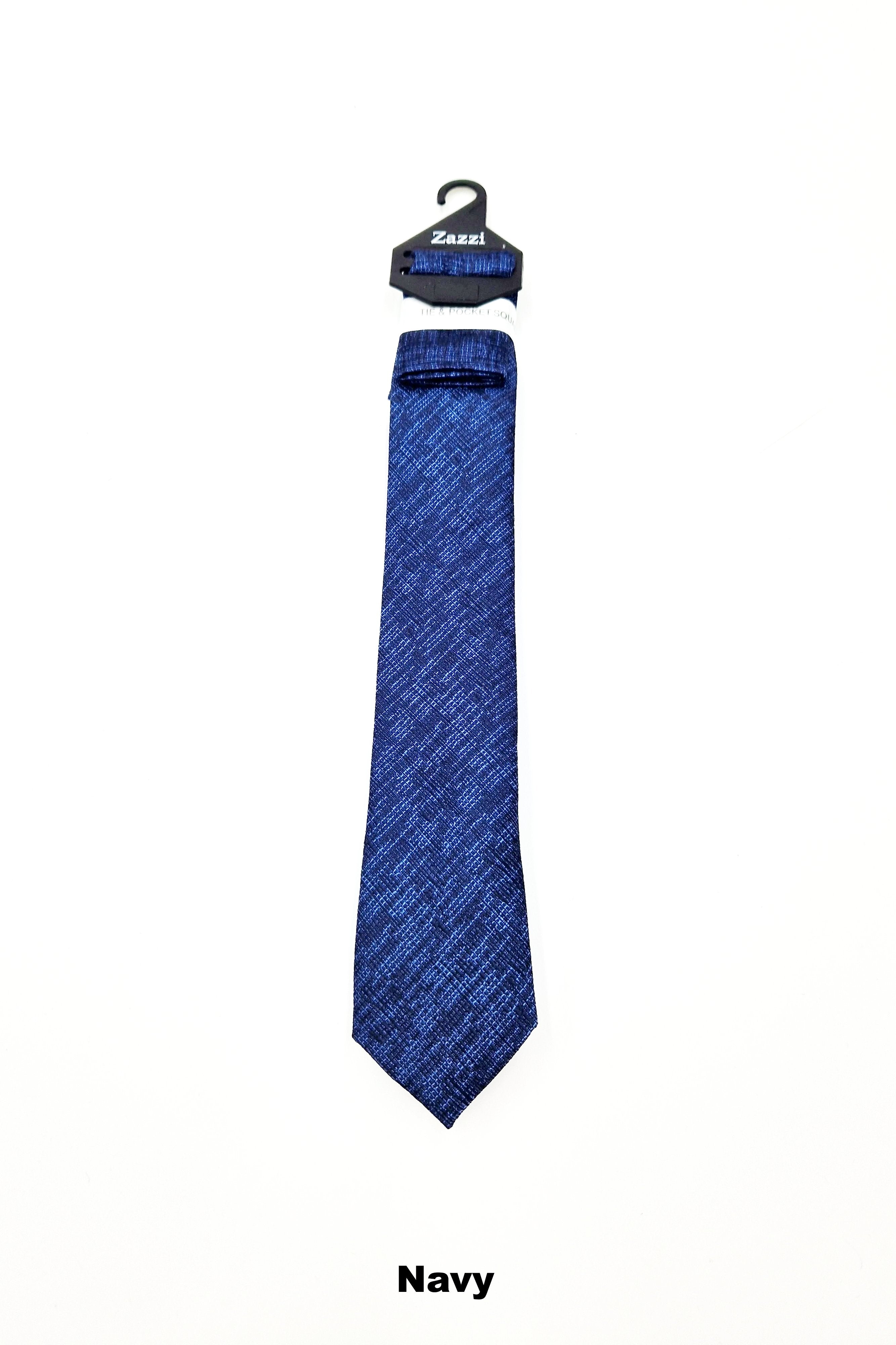 Zazzi Grain Kid Boys Tie & Pocket Square