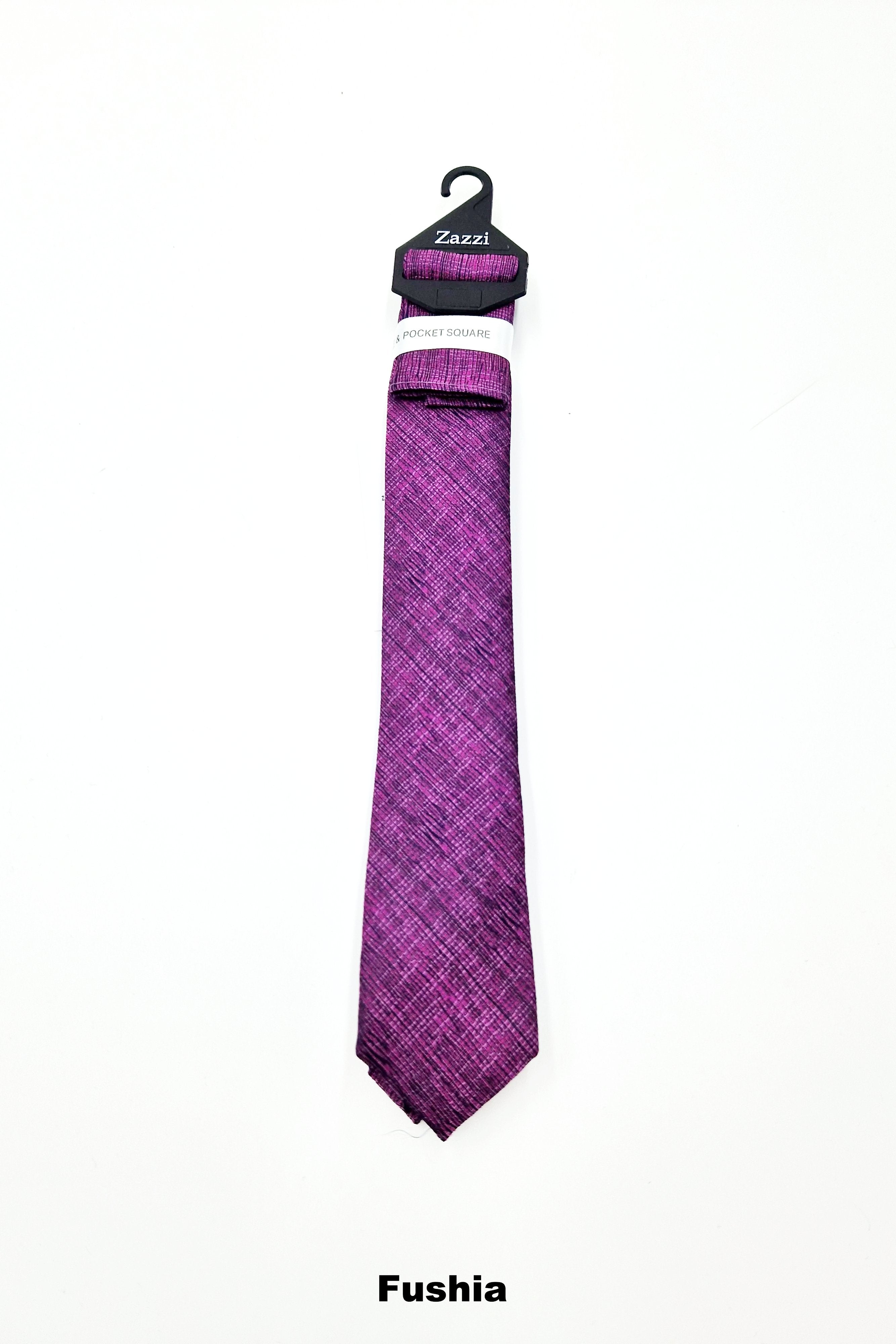 Zazzi Grain Kid Boys Tie & Pocket Square