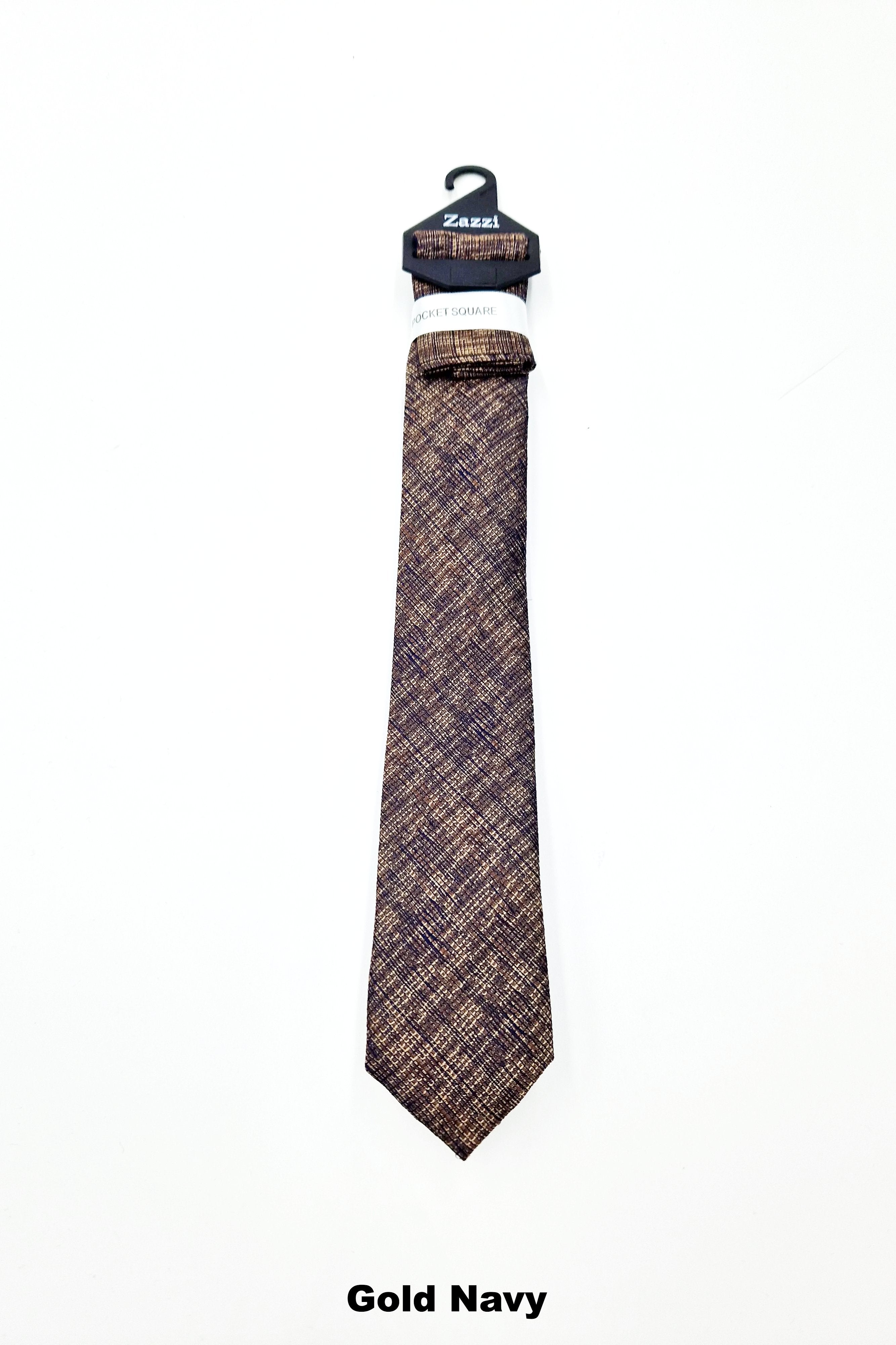 Zazzi Grain Kid Boys Tie & Pocket Square