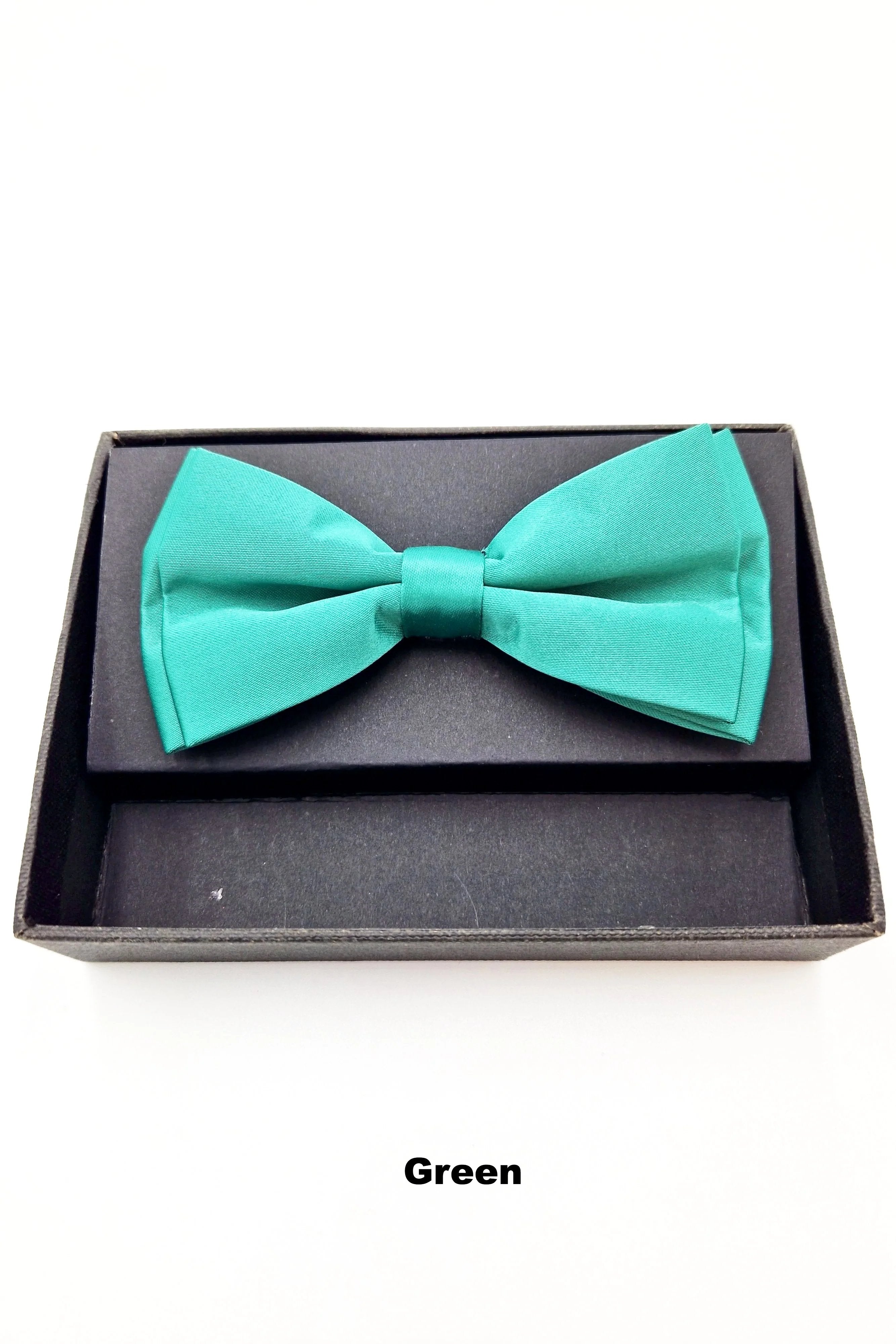 TORINO Mens Pre Tied Bow Green front view