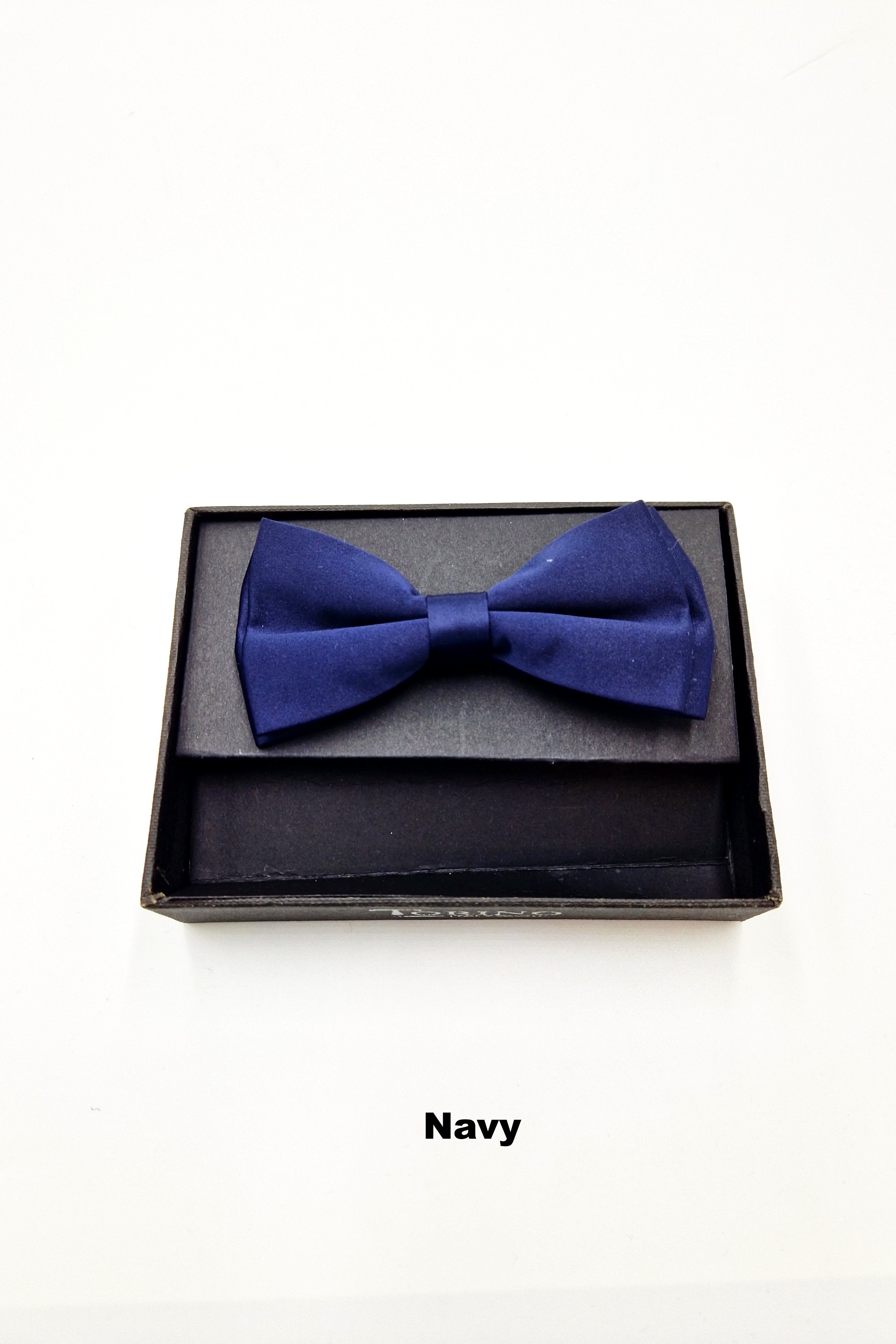 TORINO Mens Pre Tied Bow Navy detail view