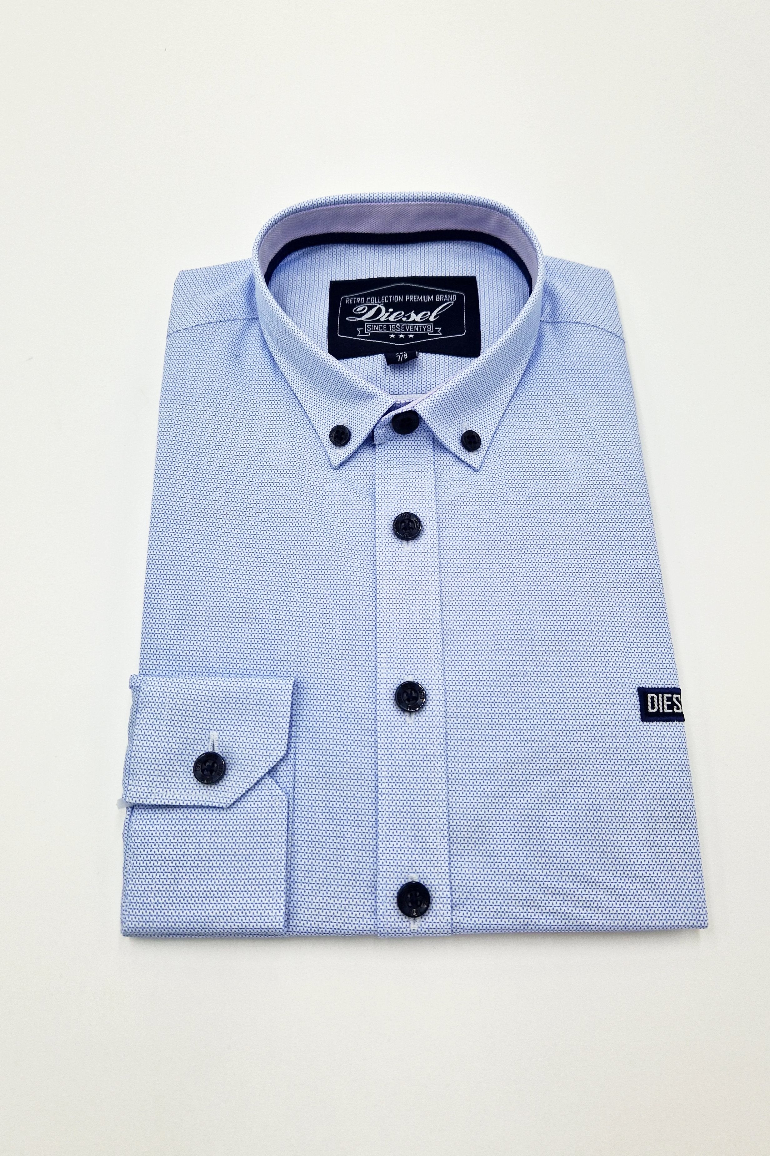DIESEL KIDS William Shirt Sky Blue front view
