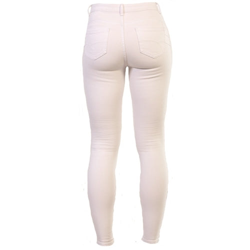 Justine TT Jean Optic White - Rear View