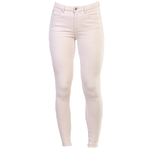 Justine TT Jean Optic White - Front View