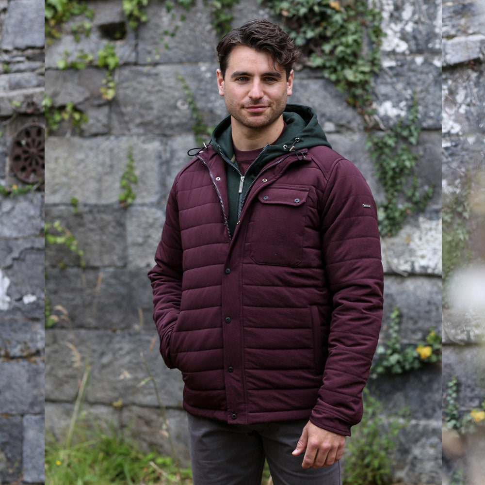 Kenrow Menswear Hugh Burgundy Kenrow Jacket Burgundy front view