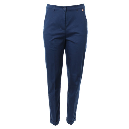 Ladies Tamsin Navy Trousers-Ghost Front View