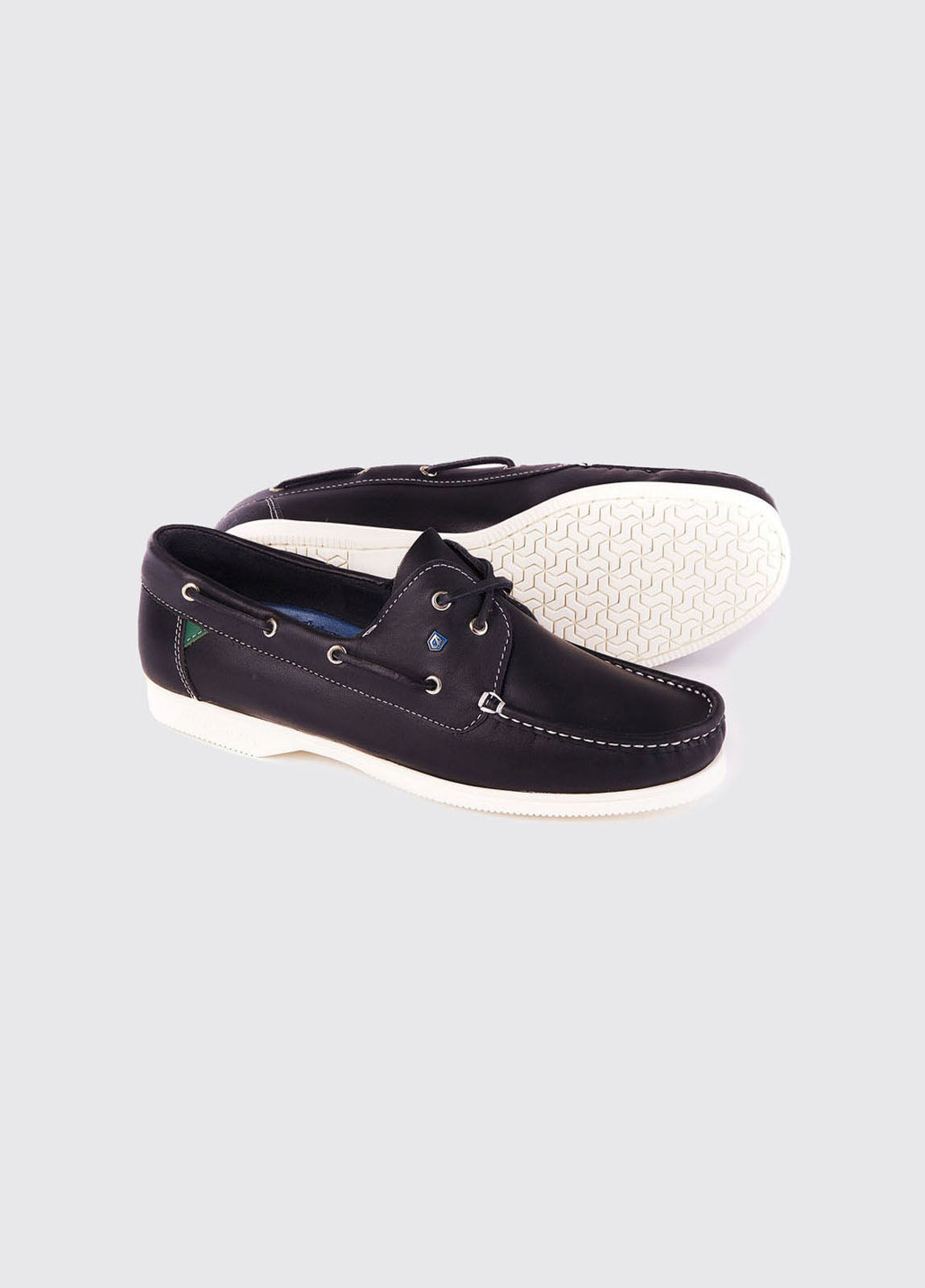 Dubarry Admirals Dubes navy deck shoe outsole detail