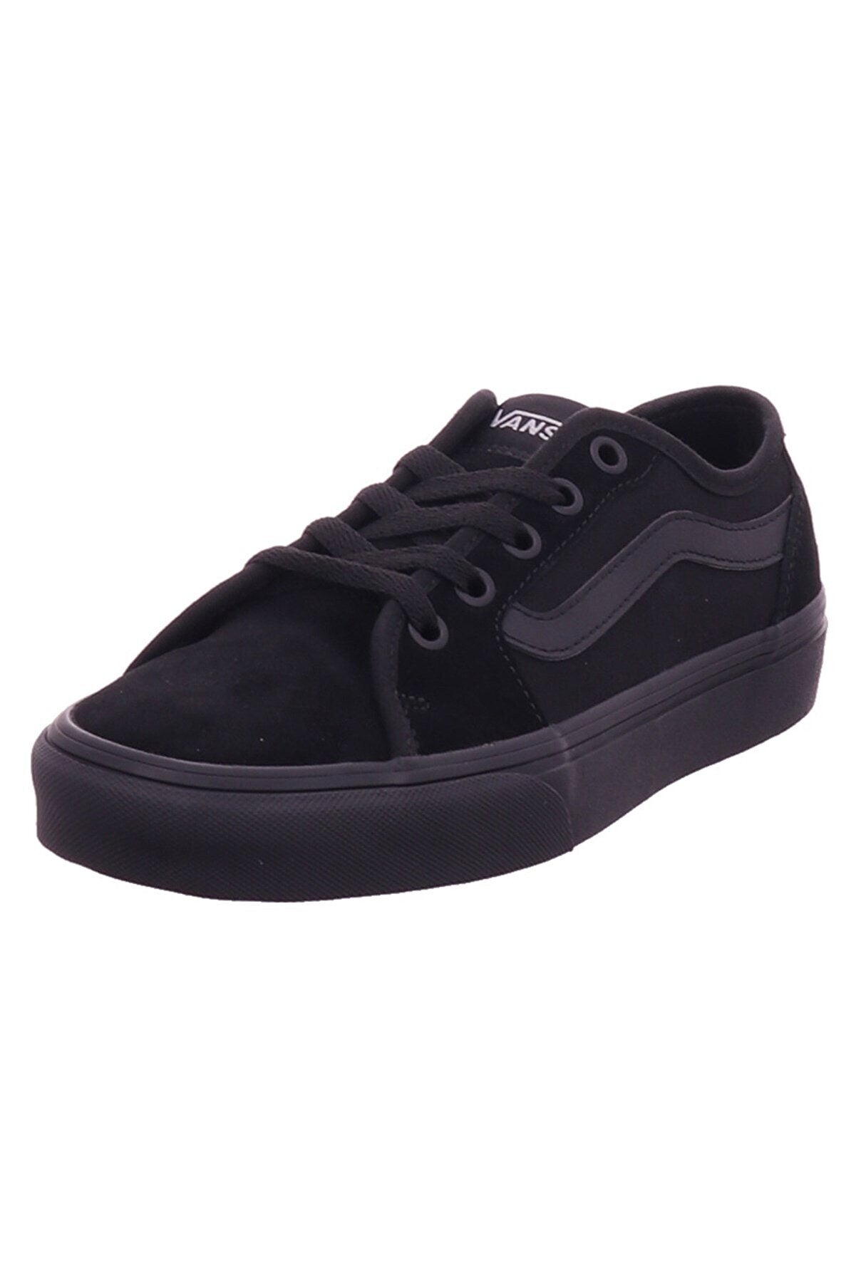 Womens Filmore Suede/Canvas Black/Black Trainer-Front view