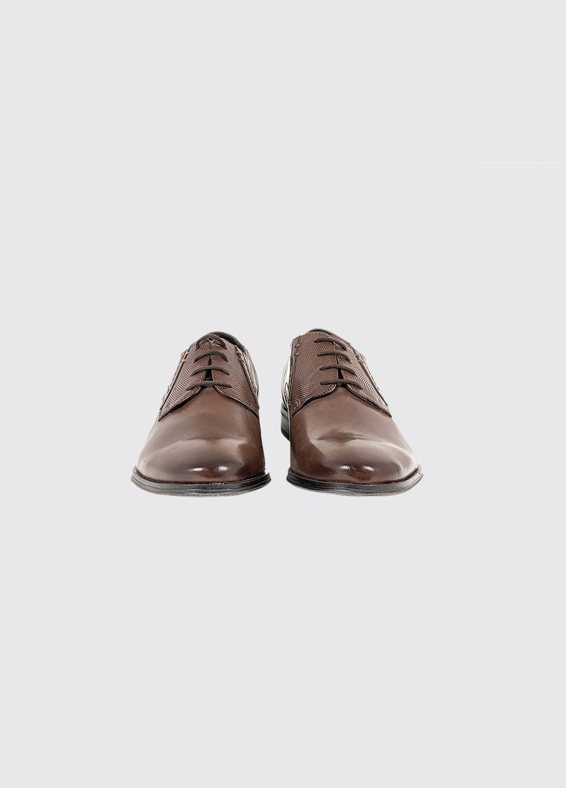 Drago Brown Lace up leather Shoe-Front view