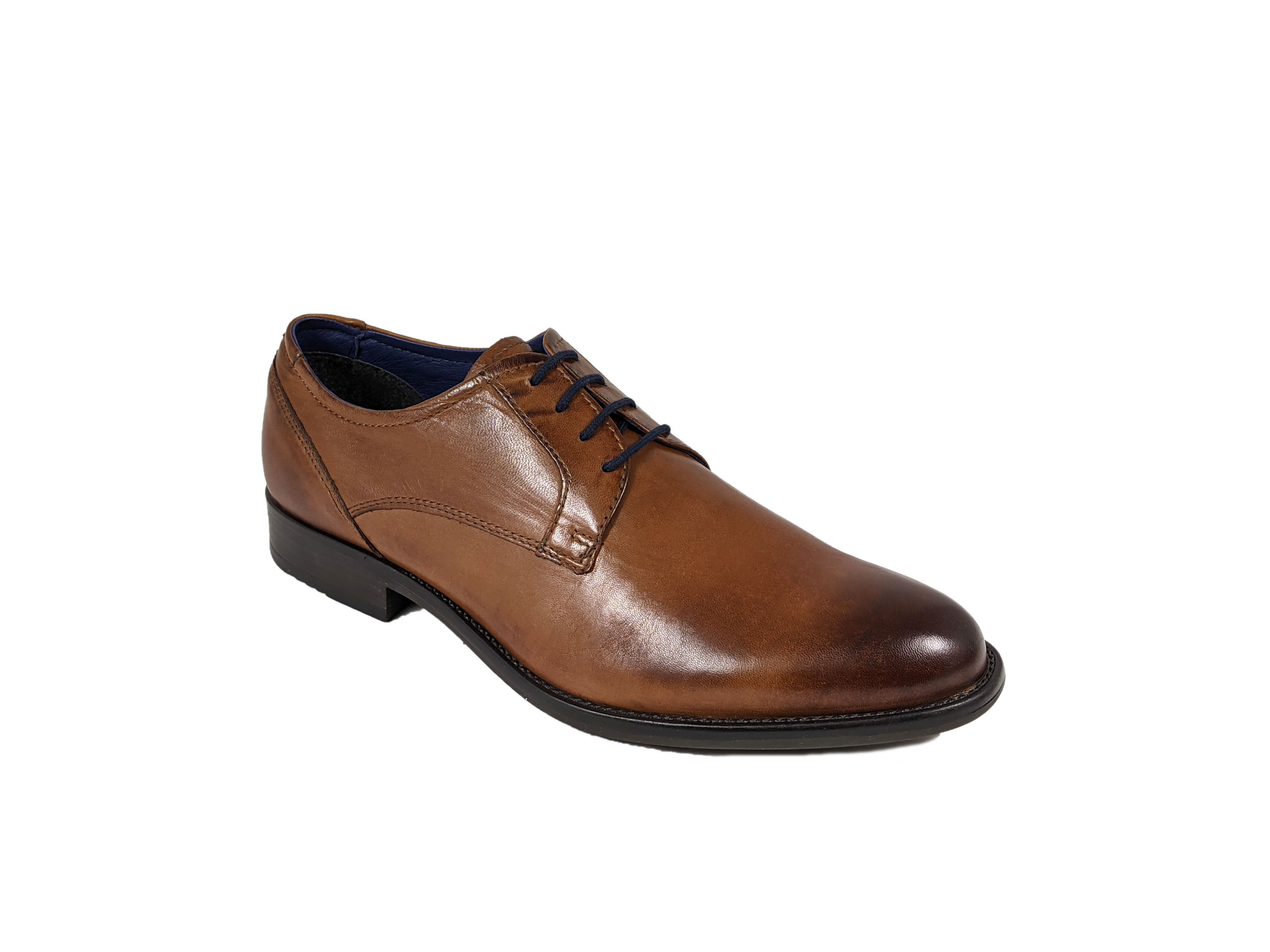 Darrel Wide Fit Tan Shoe - Spirit Clothing