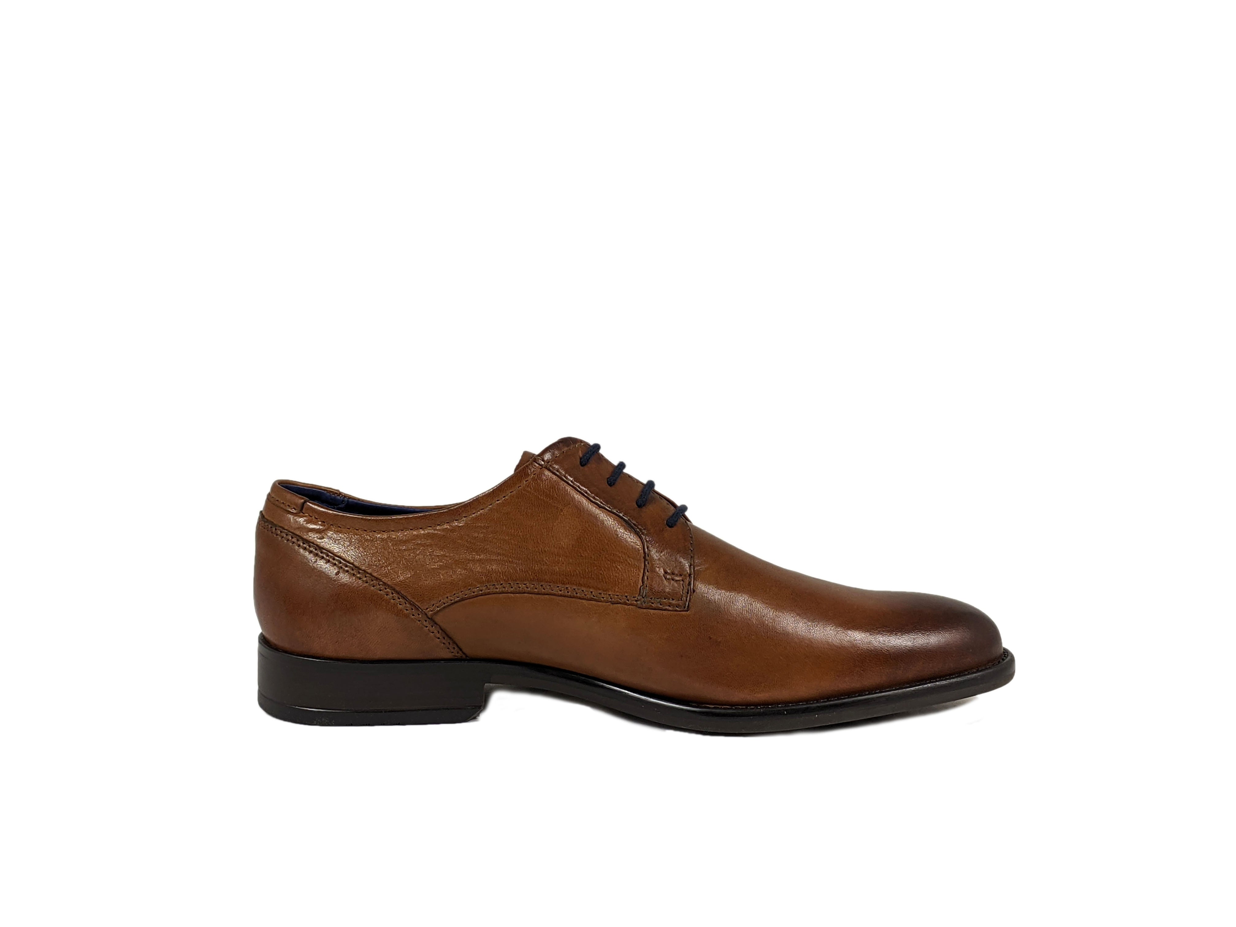 Darrel Wide Fit Tan Shoe - Spirit Clothing