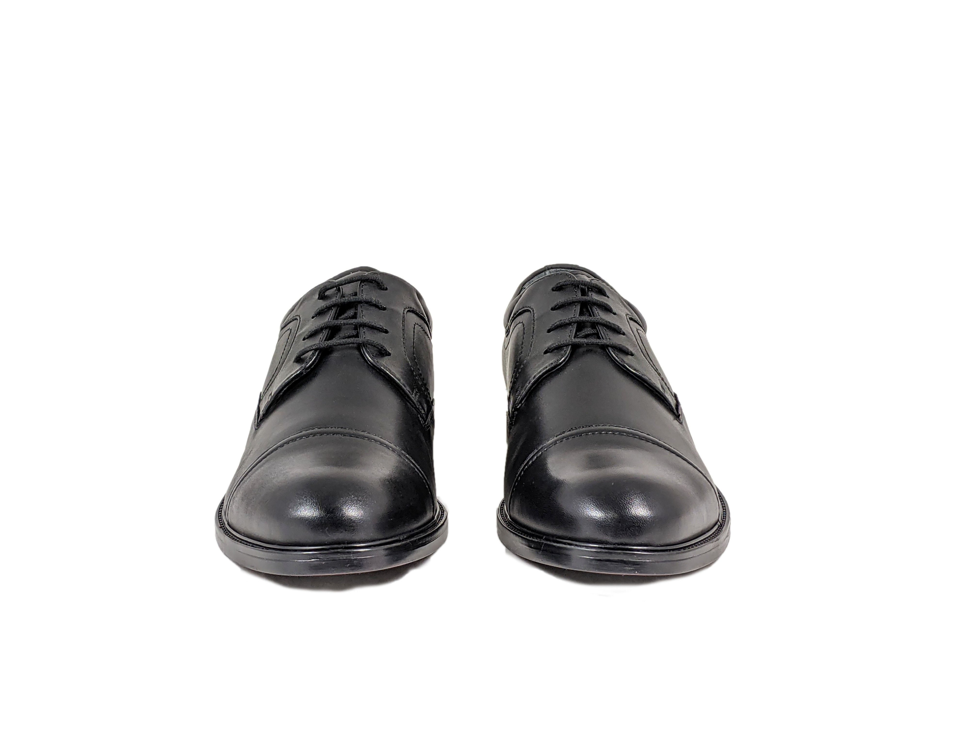 Dawson Wide Fit Black Shoe - Spirit Clothing