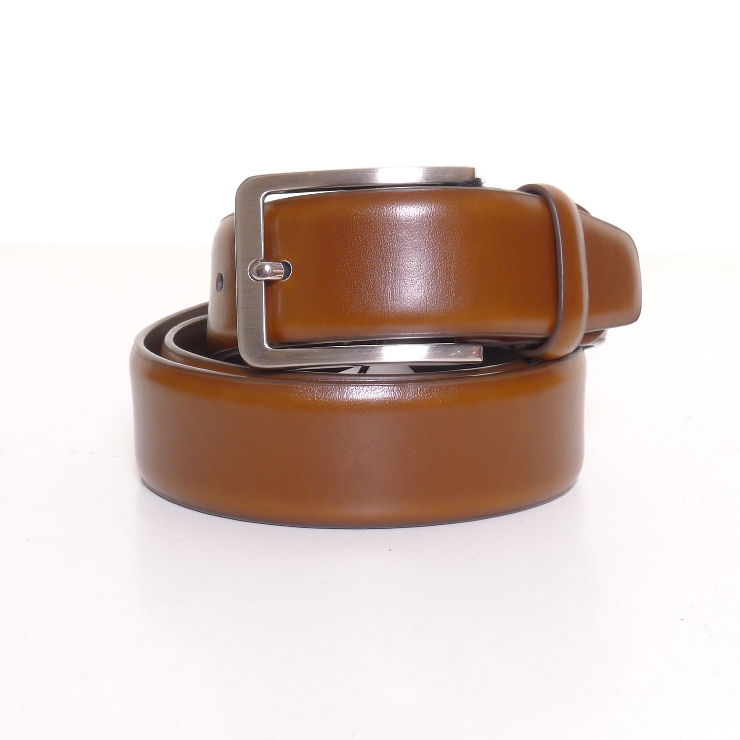 6TH SENSE Men's Leather Belt by 6Th Sense Tan front view