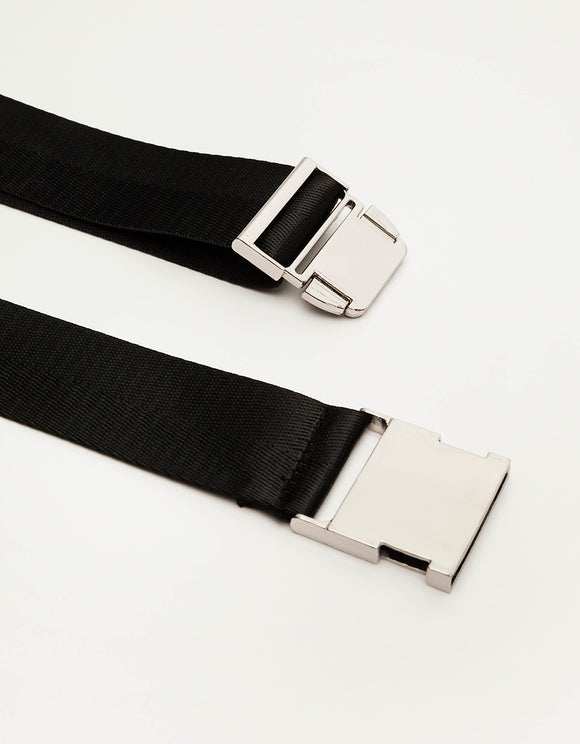 Black Safety Buckle-style Belt - Spirit Clothing