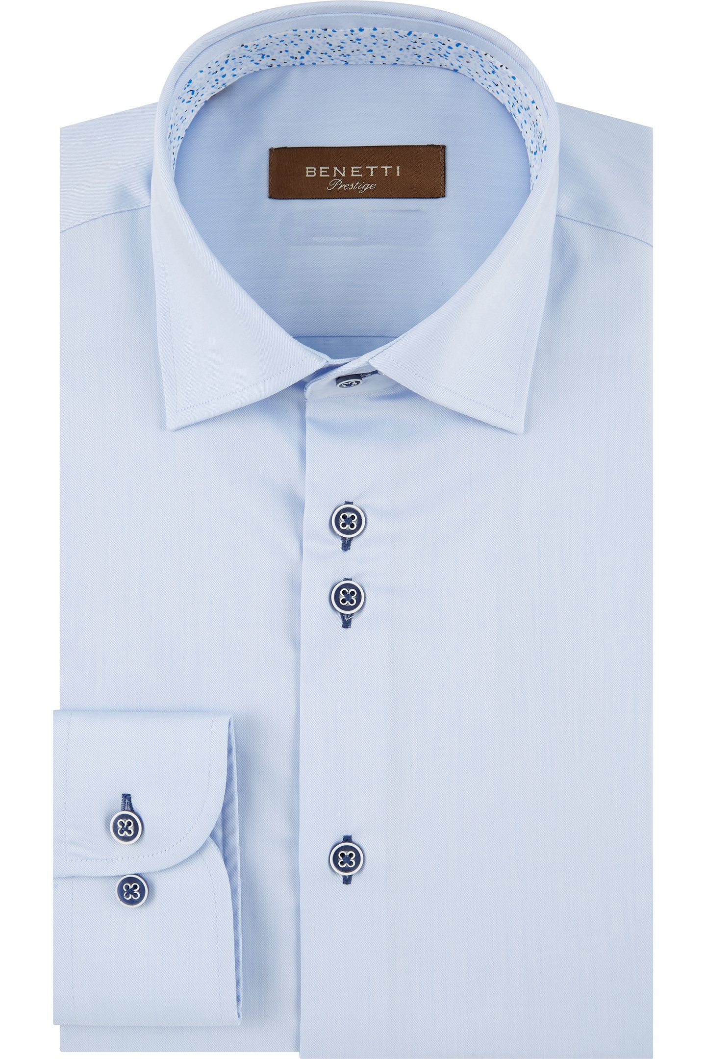 BENETTI Atlanta Comfort Fit Shirt Lilac back view