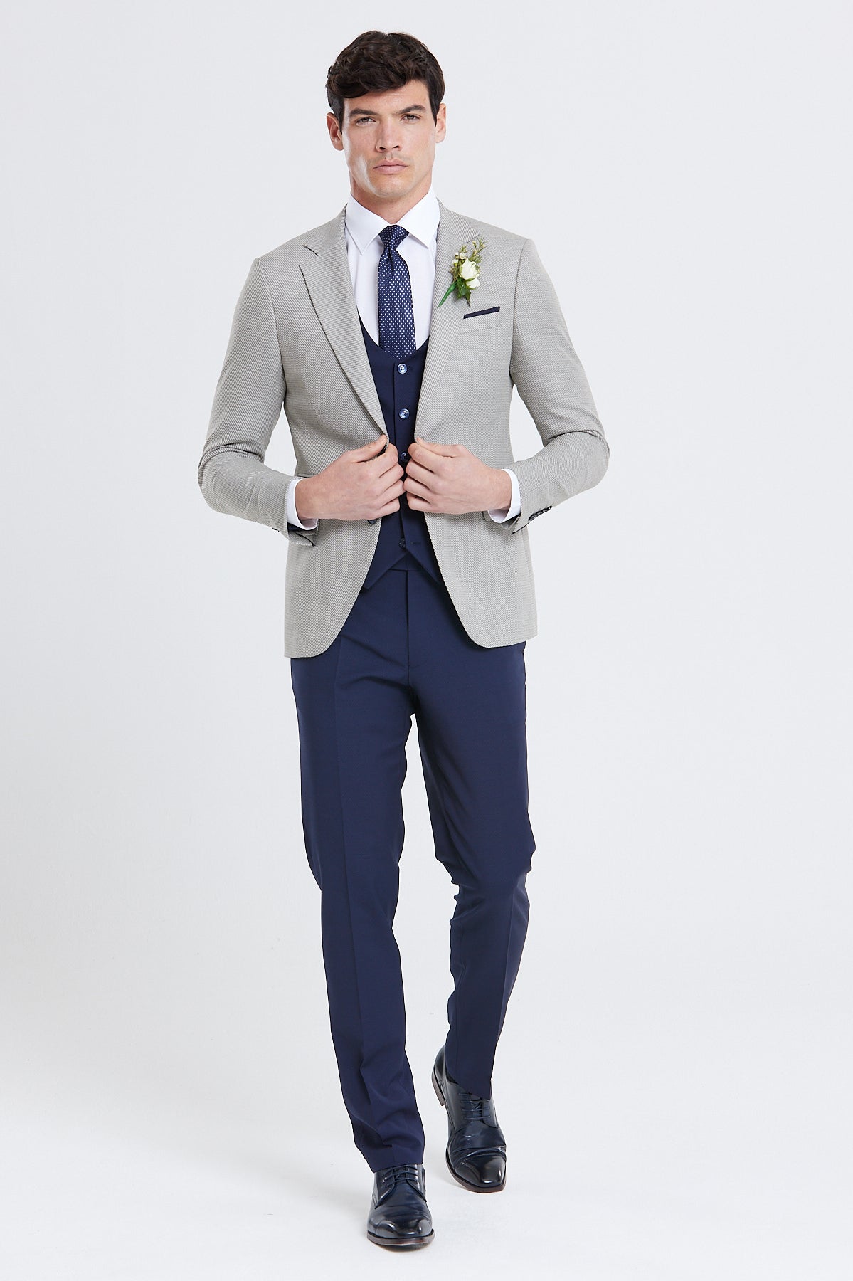 Harold Beige Tapered Fit Blazer