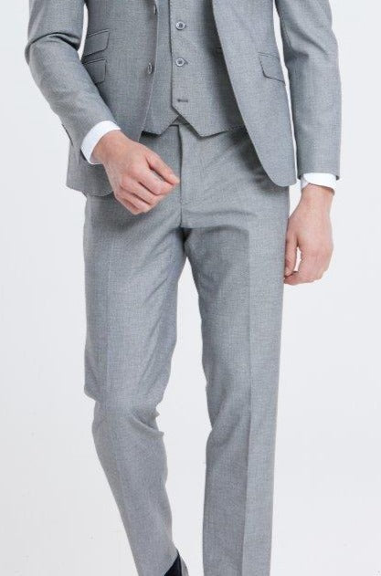 Stanley Silver Tapered Fit Trousers