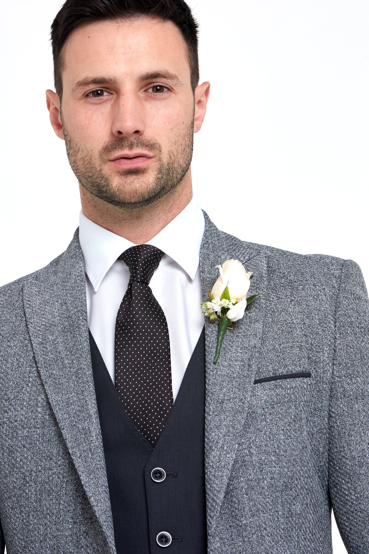 Simon Tapered Fit Charcoal Blazer - Spirit Clothing