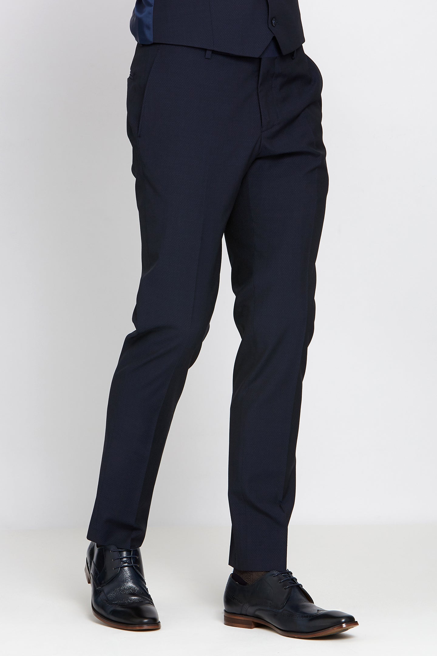 Benetti Cusack Navy Tapered Trousers - Spirit Clothing