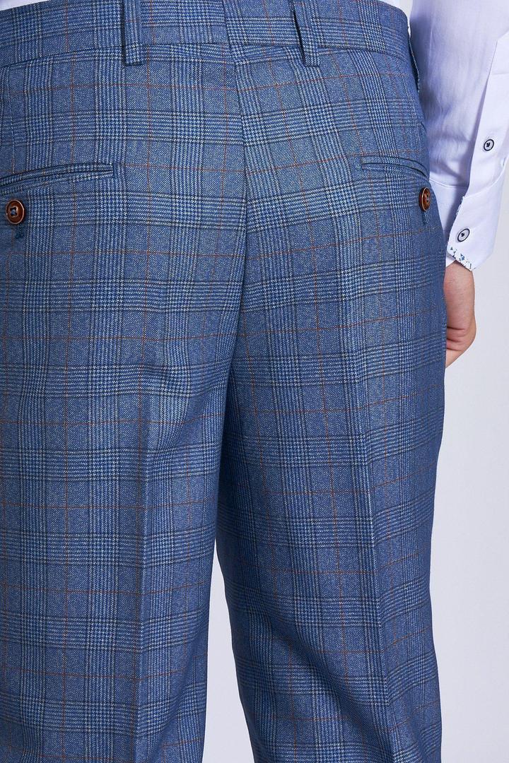 George Tapered Check Trouser - Spirit Clothing