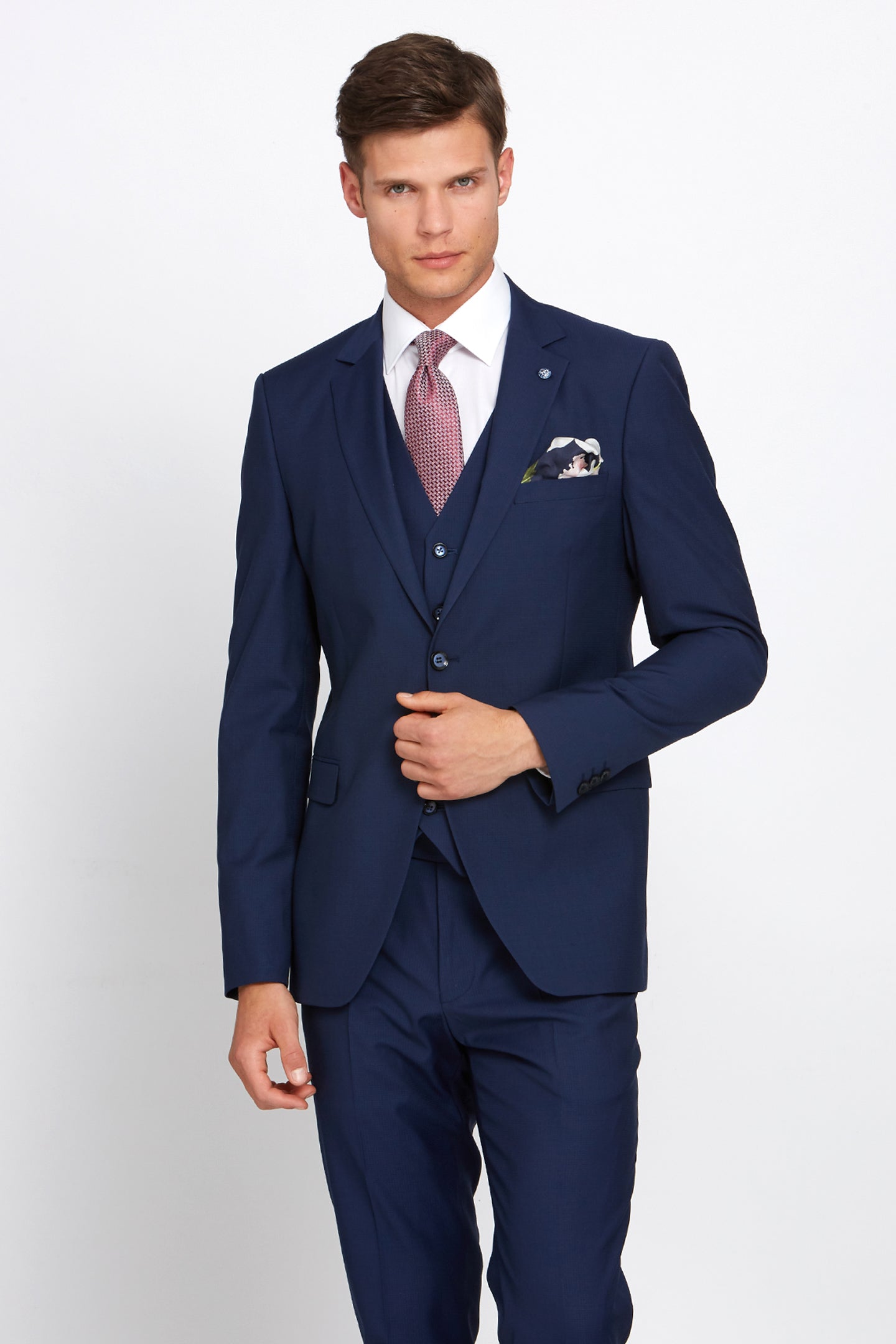 BENETTI Benetti Hogan Tapered Waistcoat GREY back view