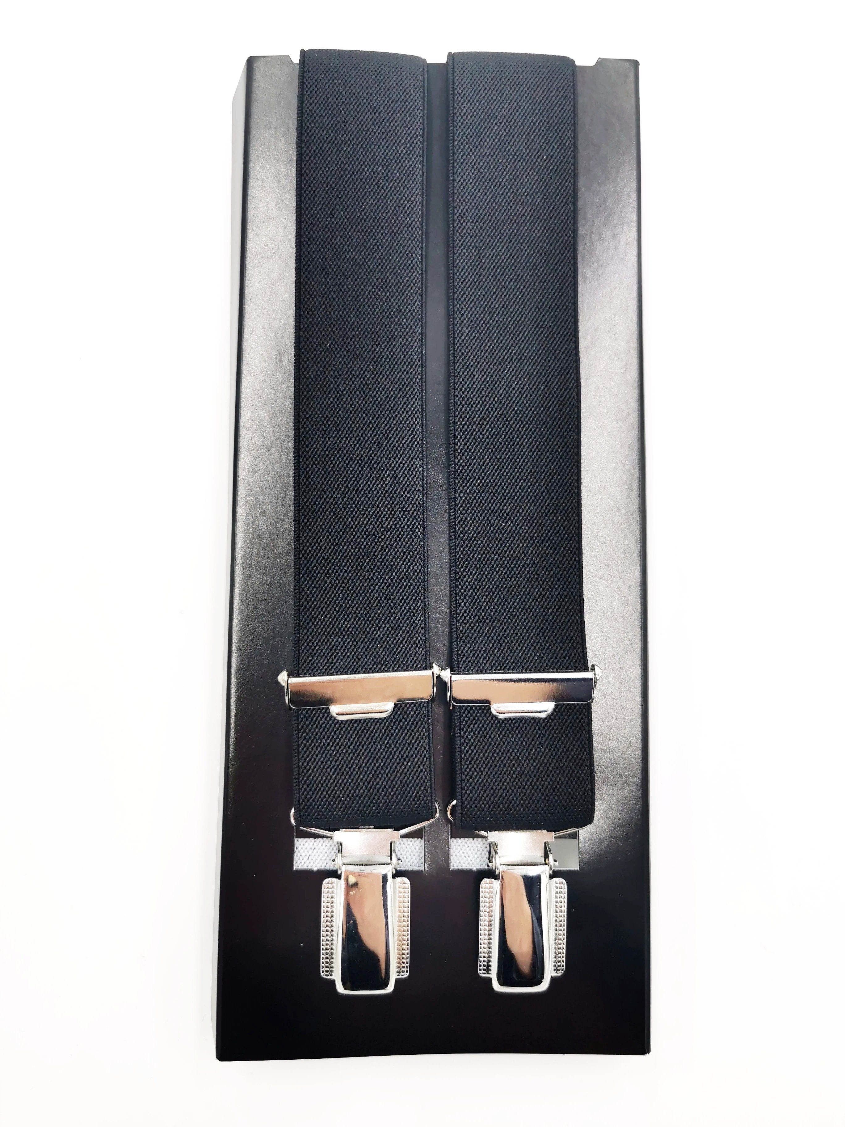 Zazzi Mens Braces- Suspenders -Black