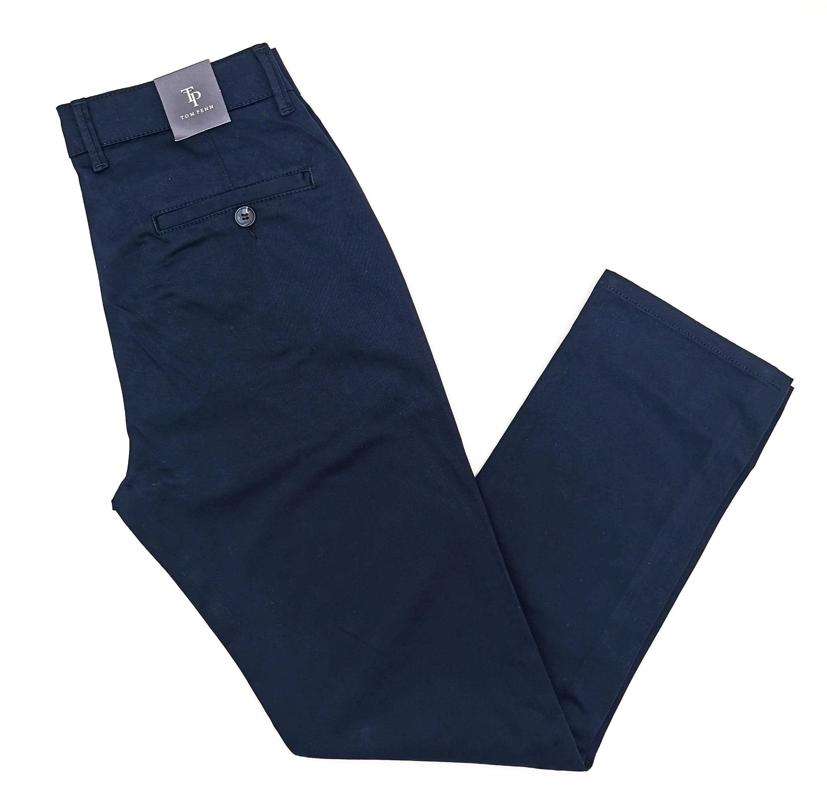 tom penn Tom Penn Tapered Fit Navy Chino NAVY front view