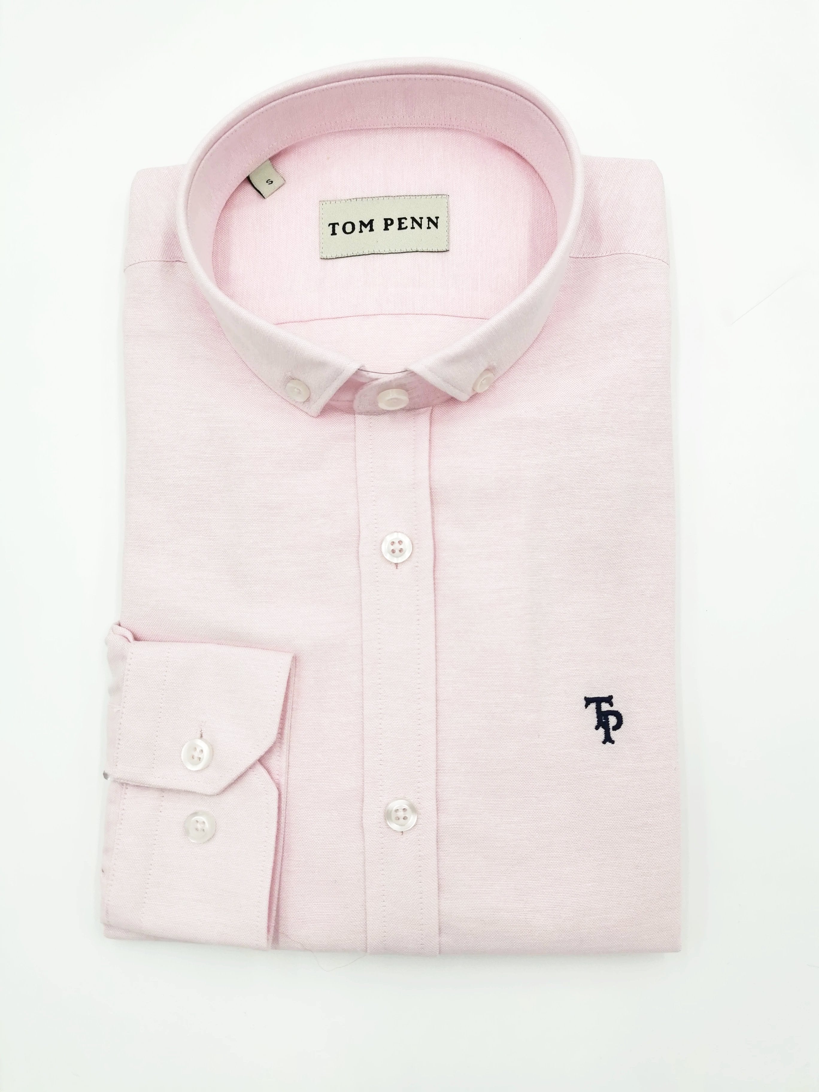 Tom Penn Slim fit Button Down Pink Men's Shirt