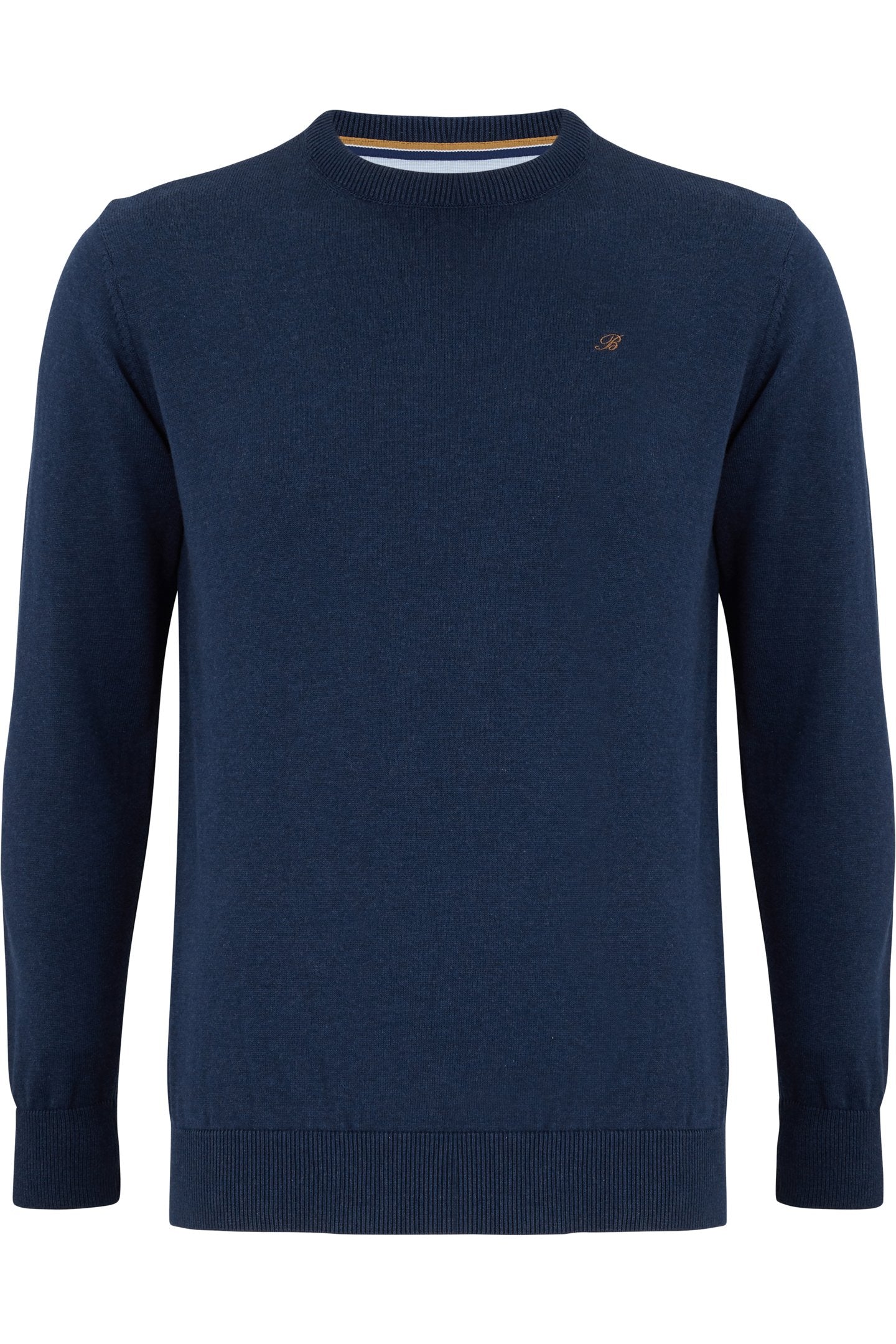 Benetti crew neck jumper in indigo