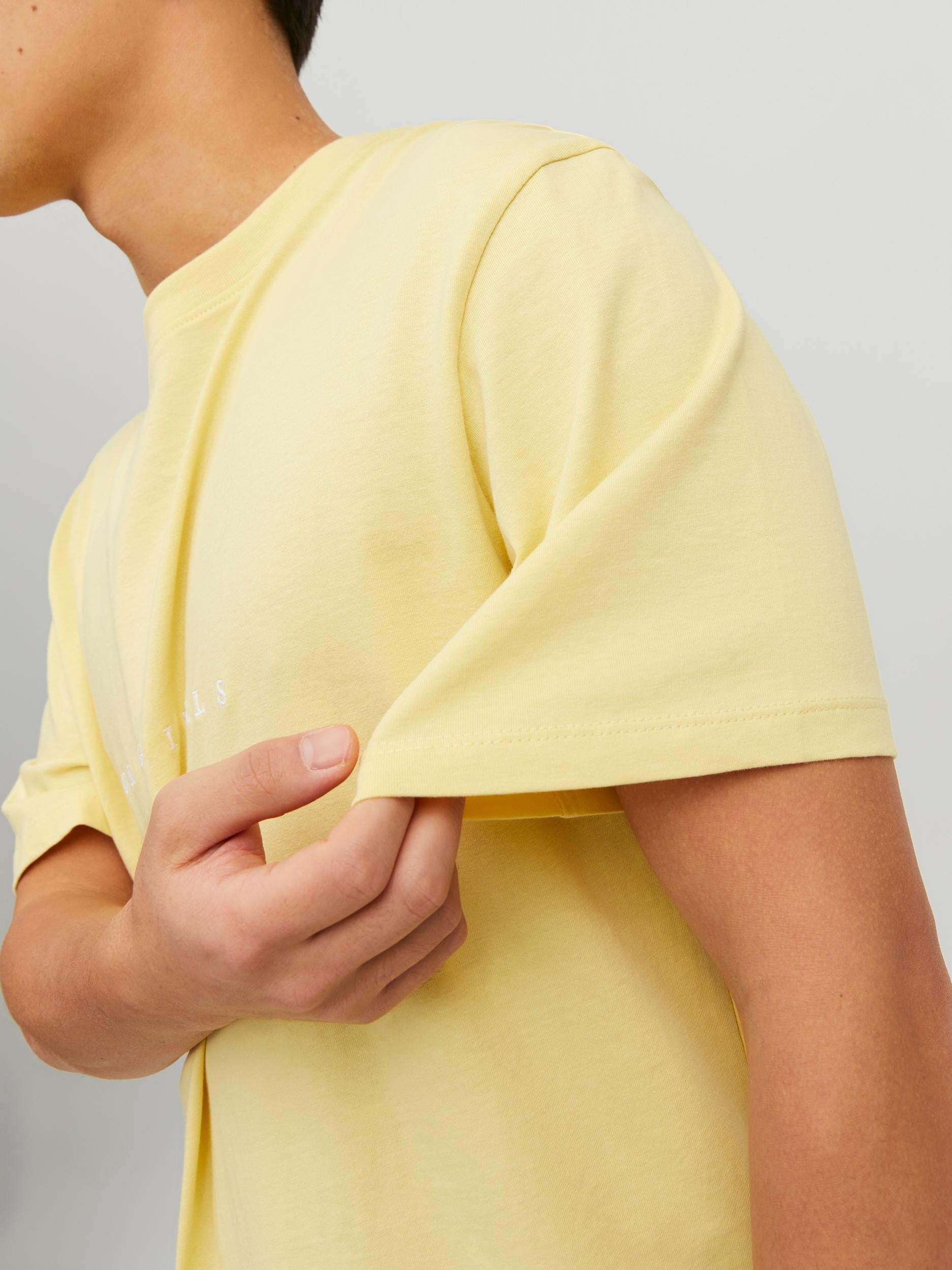 Men's Copenhagen French Vanilla Short Sleeve Tee-Sleeve View