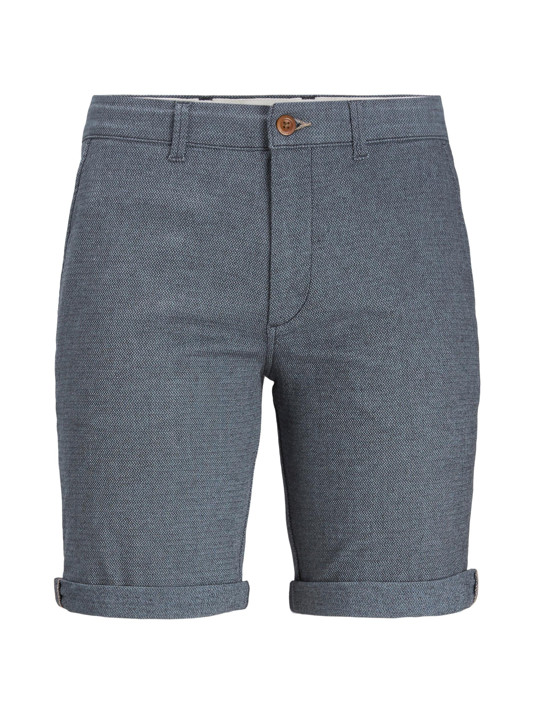 JACK & JONES Fury Shorts Faded Denim Faded Denim flat front view