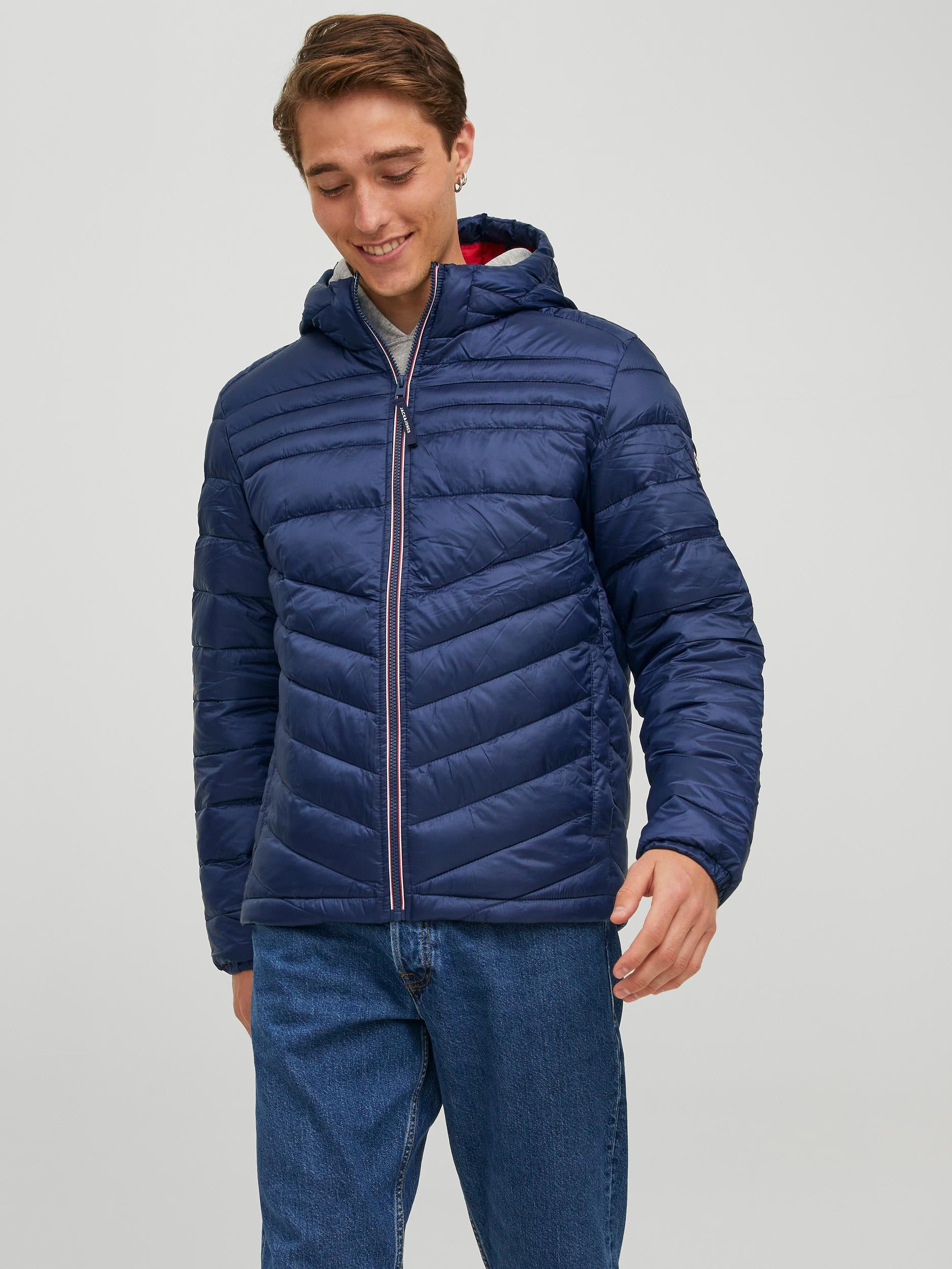 Hero Puffer Hood Navy Jacket