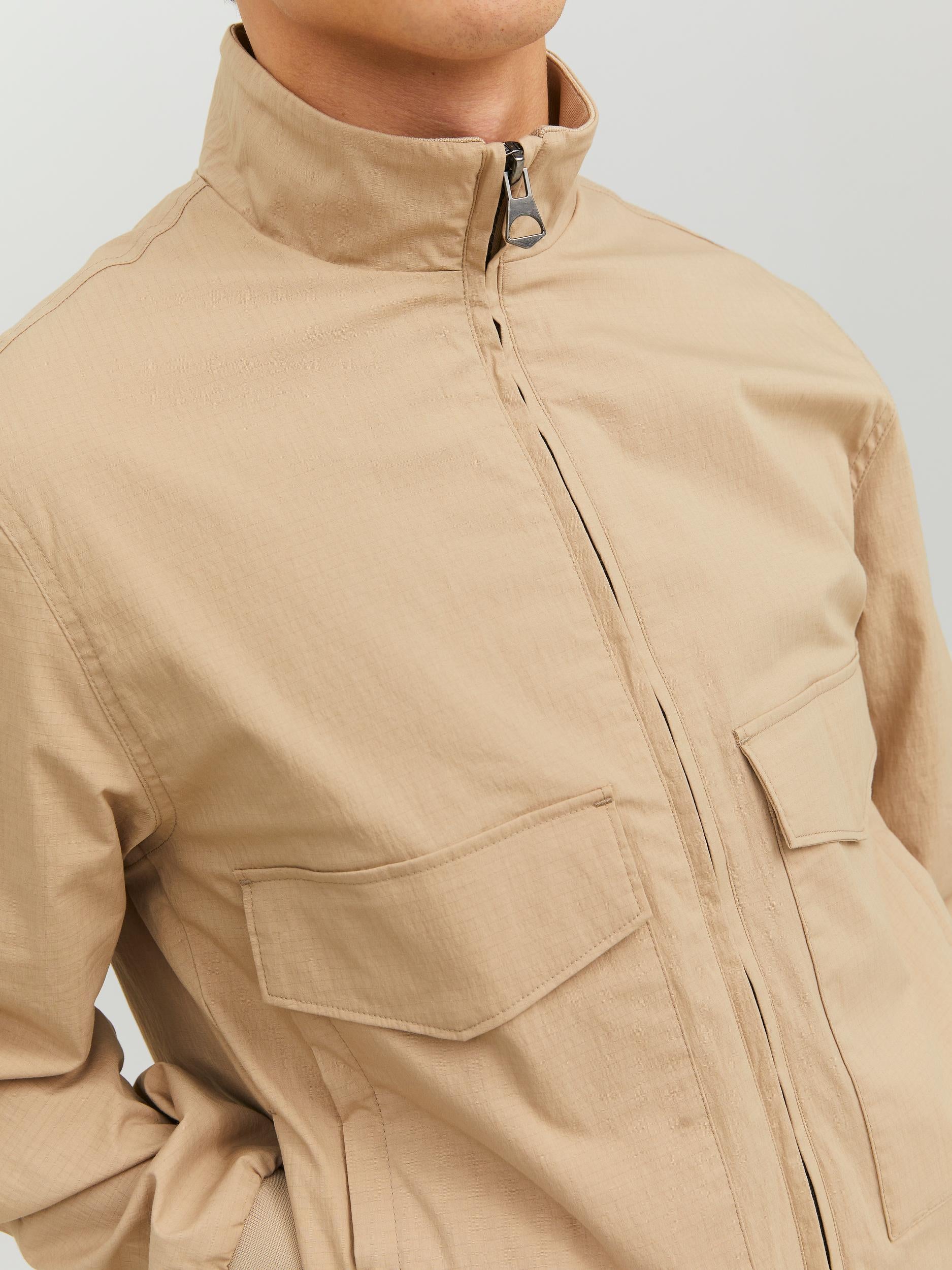 JACK JONES PREMIUM Reem Bomber Jacket White Pepper White Pepper side view