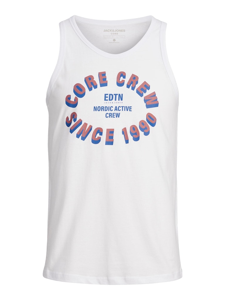 Energy Front White Tank Top