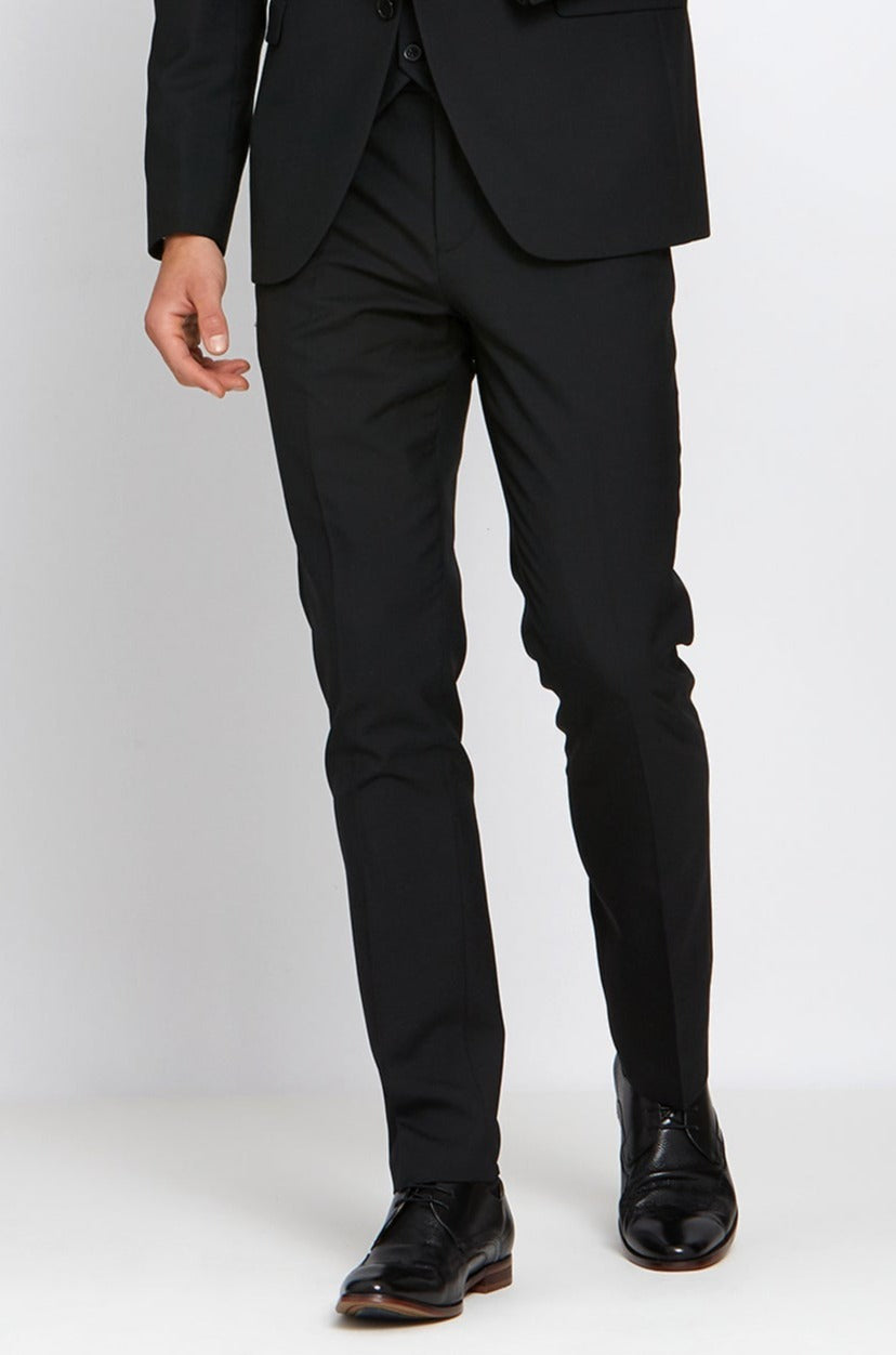 BENETTI James Black Tapered Trousers BLACK front view