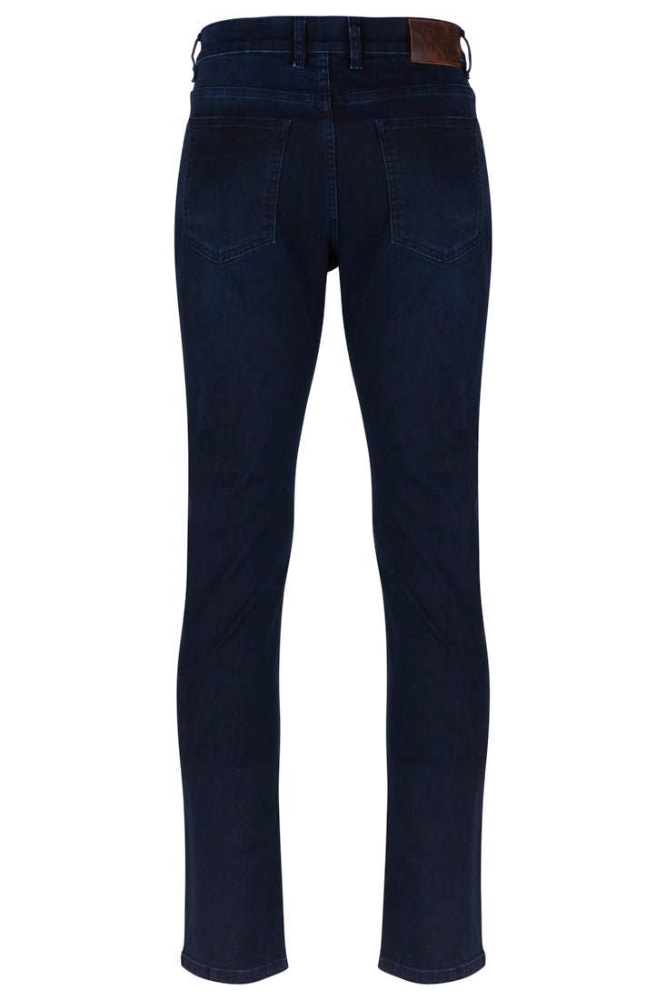 BENETTI Kansas Straight Leg Dark Indigo Denims Dark Indigo model front view