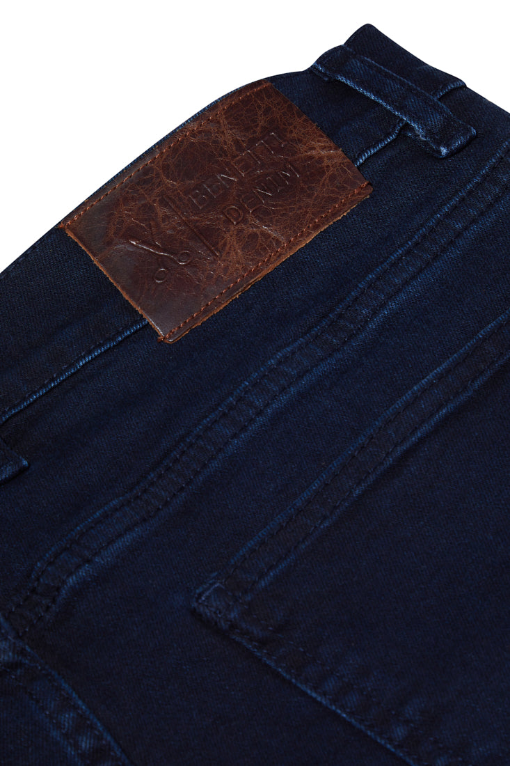 BENETTI Kansas Straight Leg Dark Indigo Denims Dark Indigo detail view