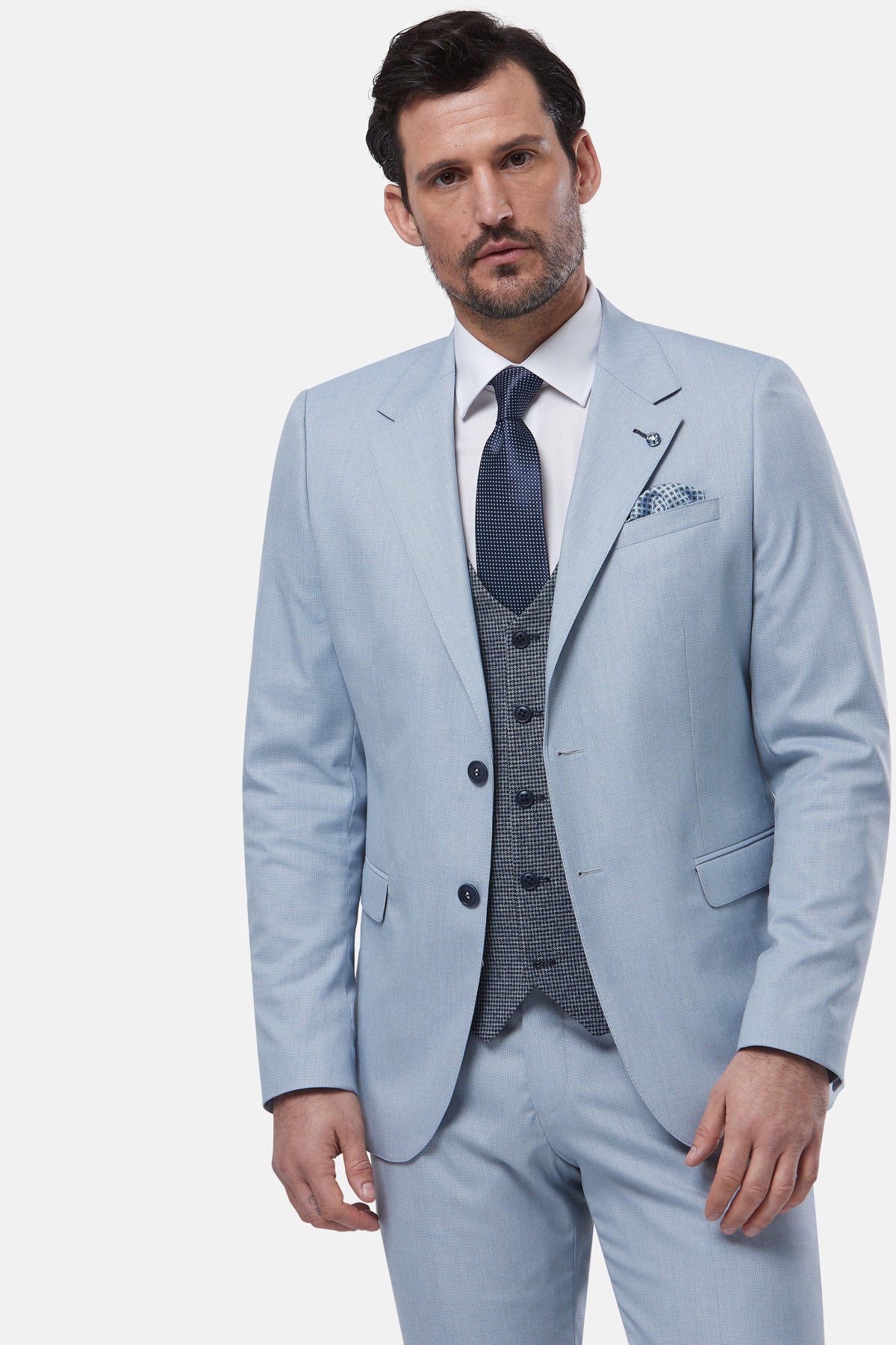 BENETTI London Ice 3 Piece Suit ICE detail view