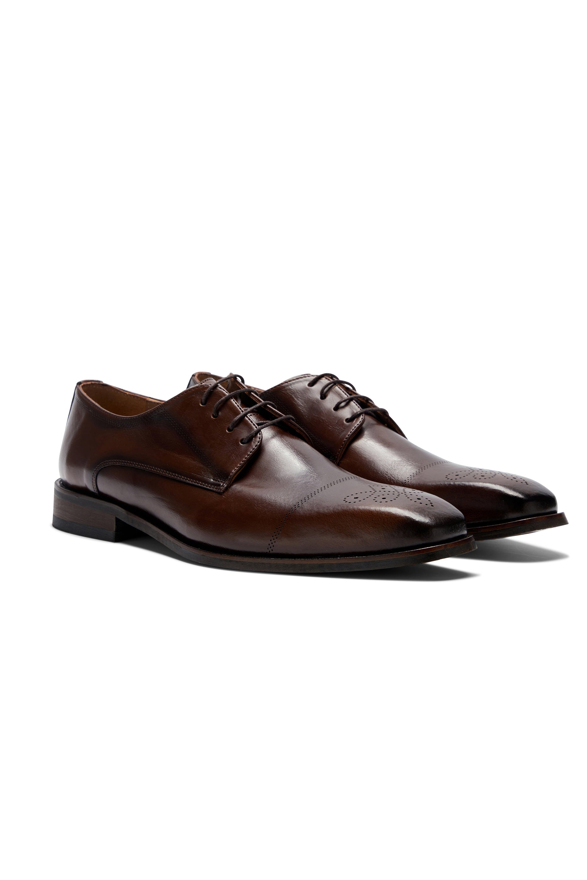 Boys Louis Shoe Cognac-Side view