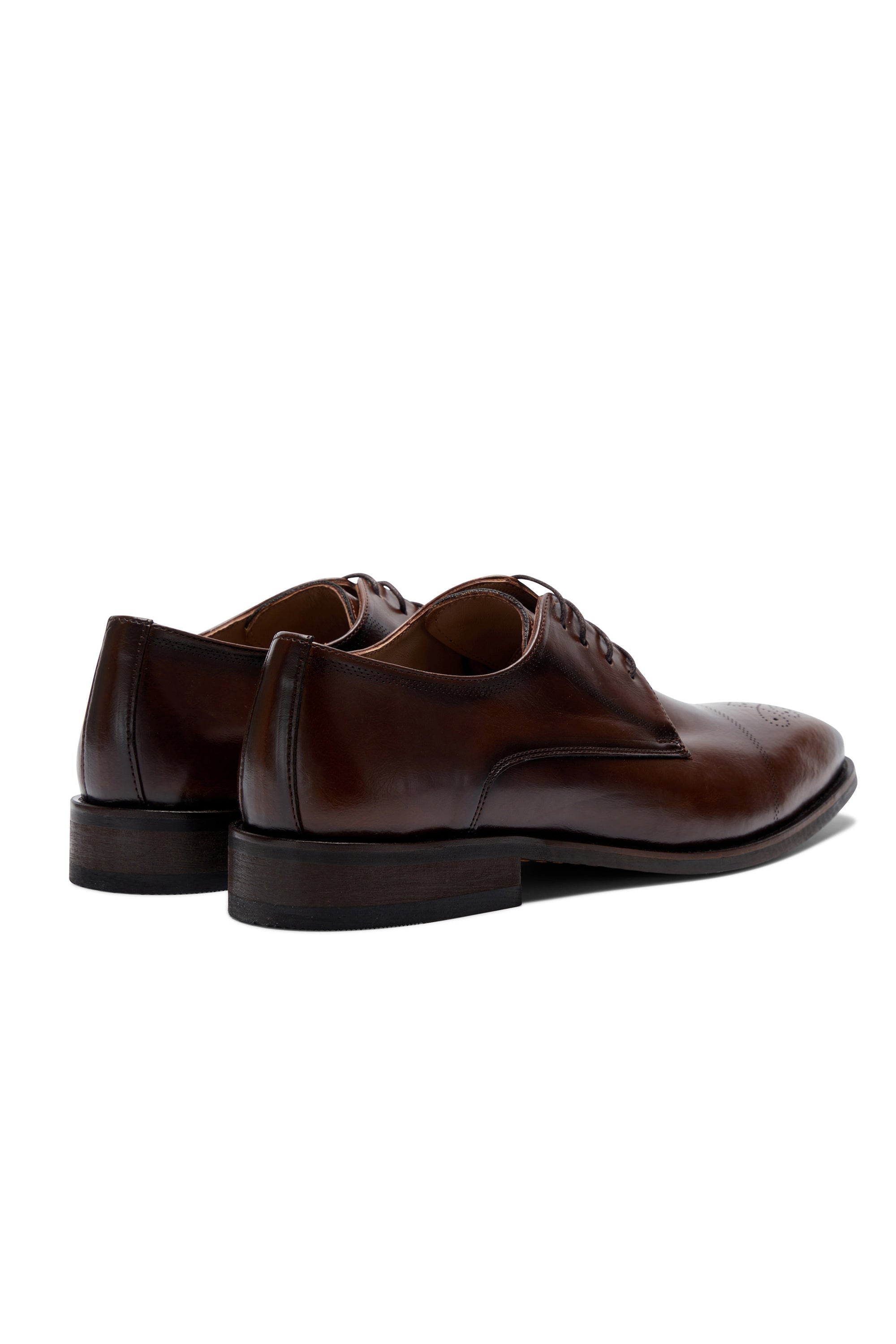 Boys Louis Shoe Cognac-Heel view