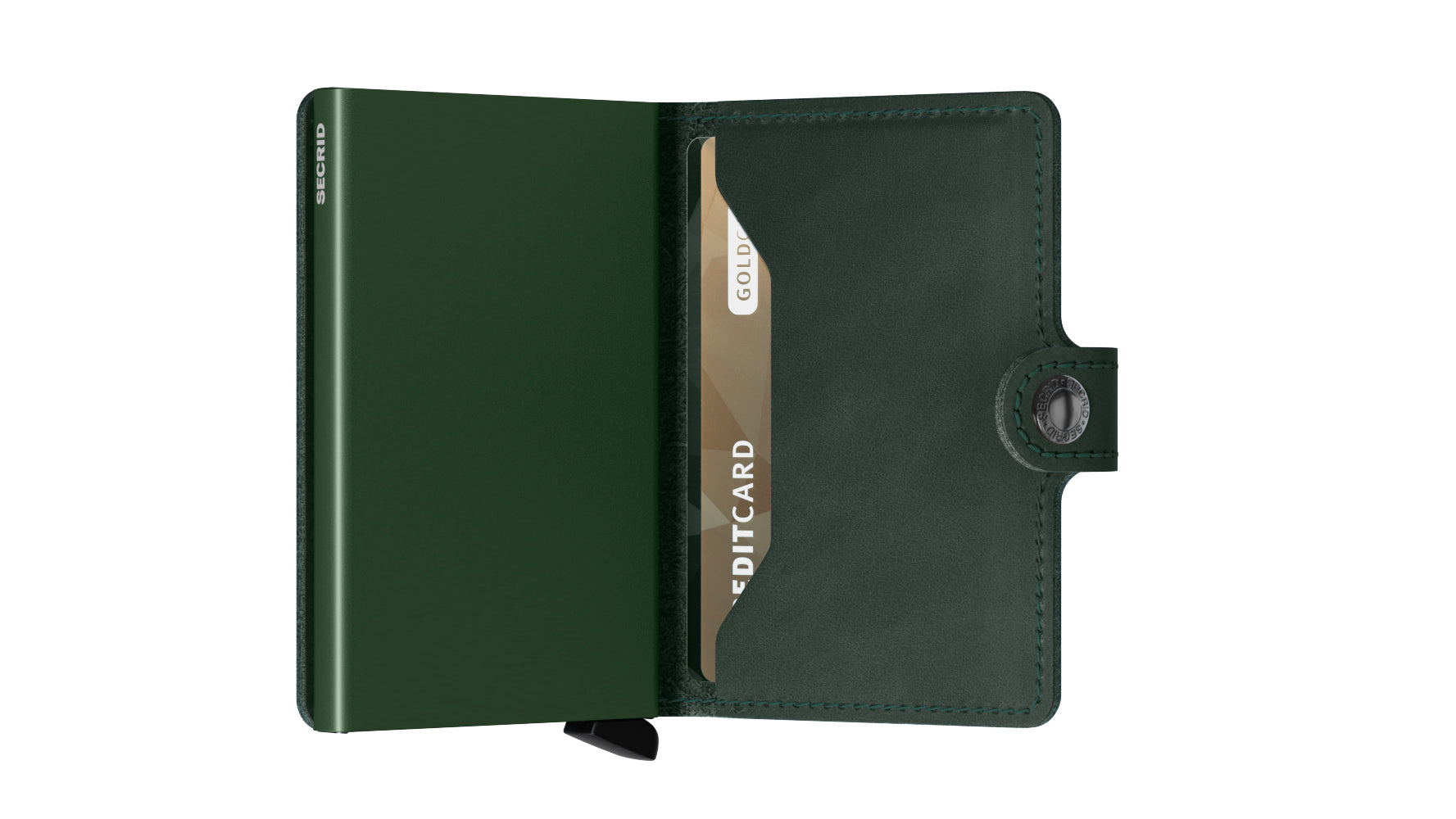 Secrid Original Green Miniwallet-Semi Closed View