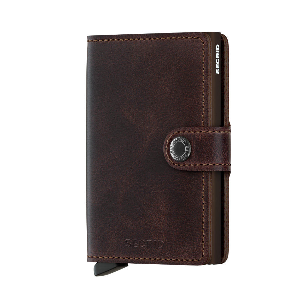 SECRID Secrid Vintage Chocolate Miniwallet CHOCOLATE front view