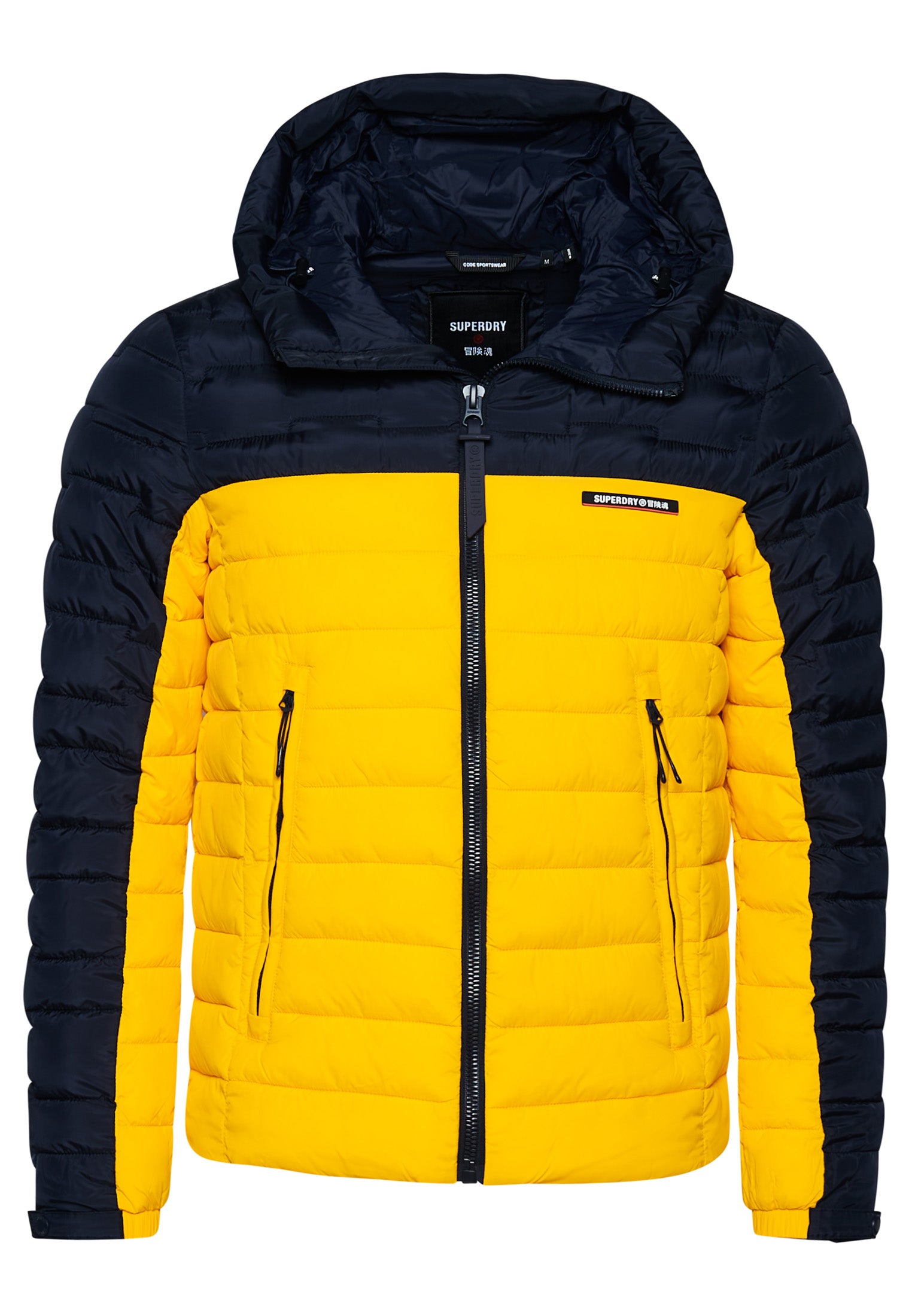 SUPERDRY Expedition Radar Quilted Mix Volt Fuji Jacket Volt front view