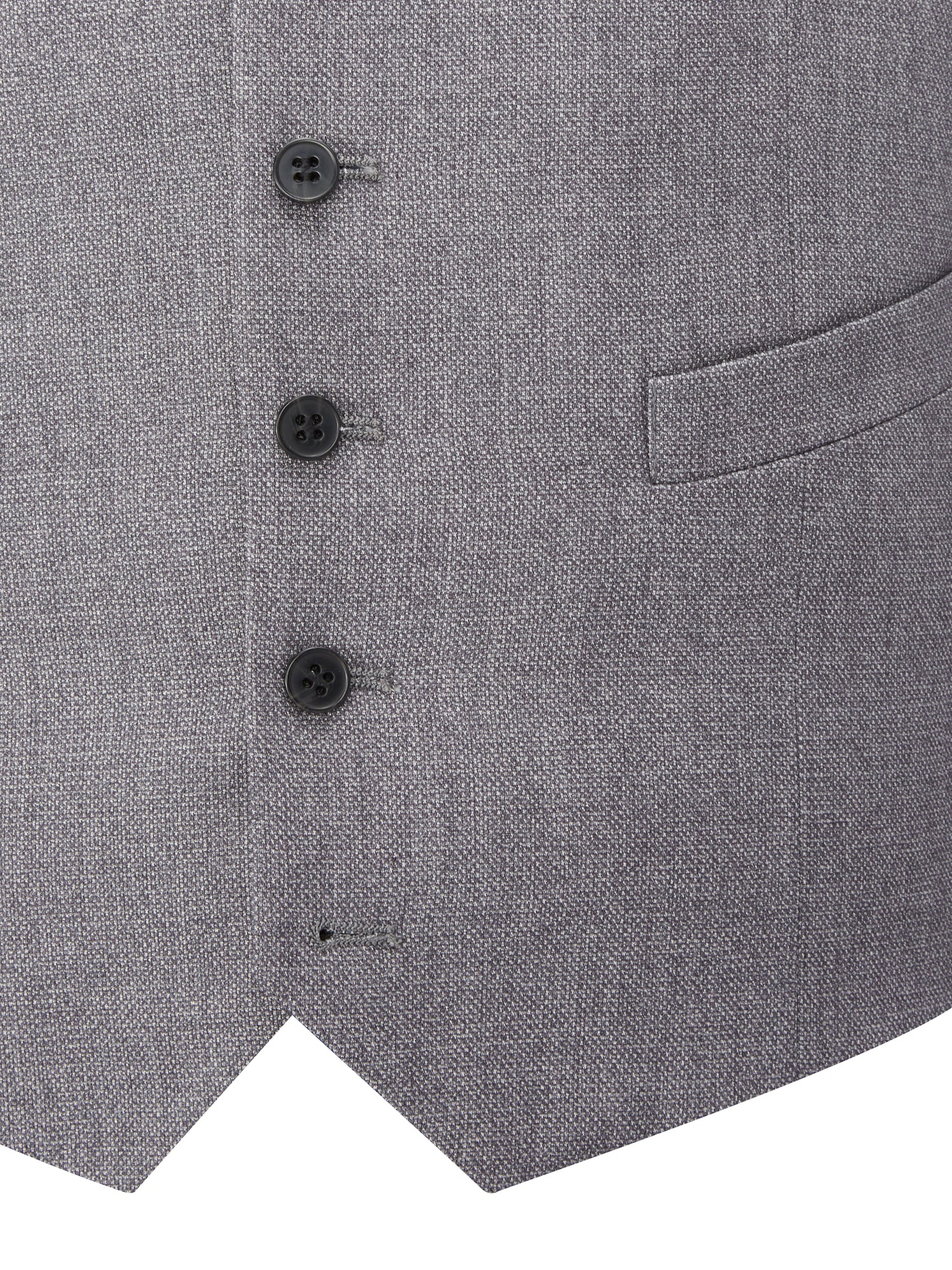 Harcourt Silver Tapered Waistcoat - Spirit Clothing