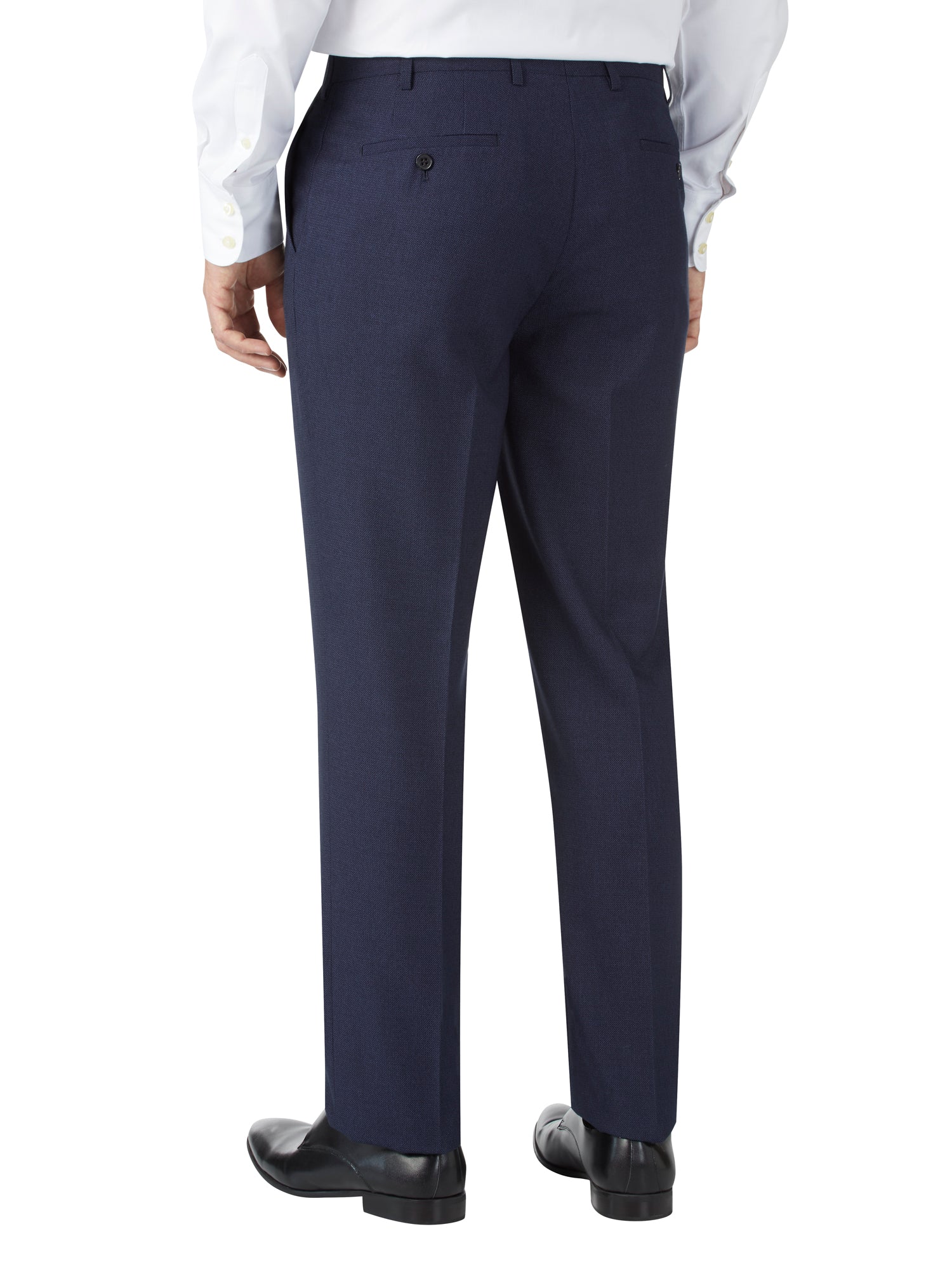 Skopes Harcourt Navy Tapered Trousers Navy model front view