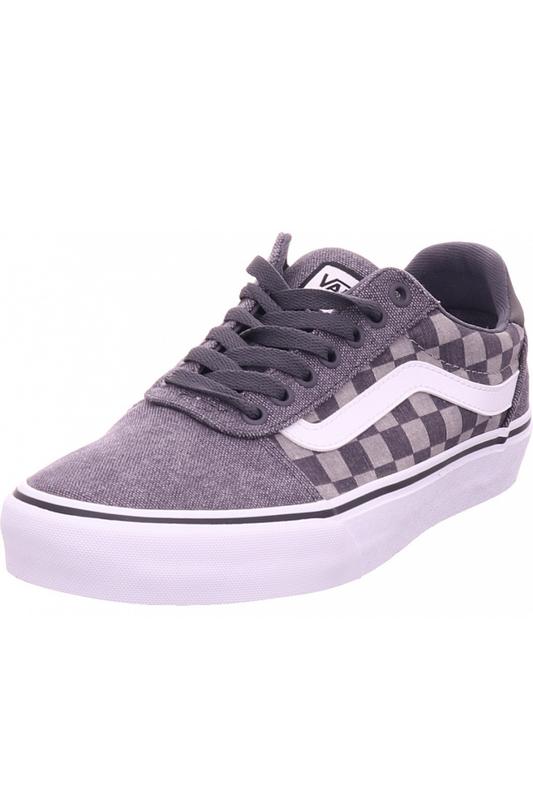 VANS MN Ward Deluxe Checkerboard Mid Grey Mid Grey front view