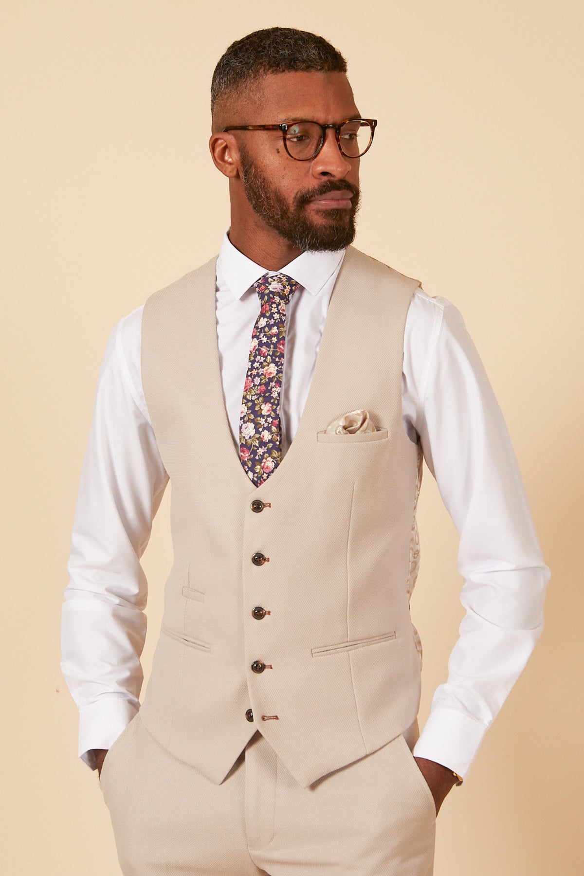 Front view of HM5 stone waistcoat