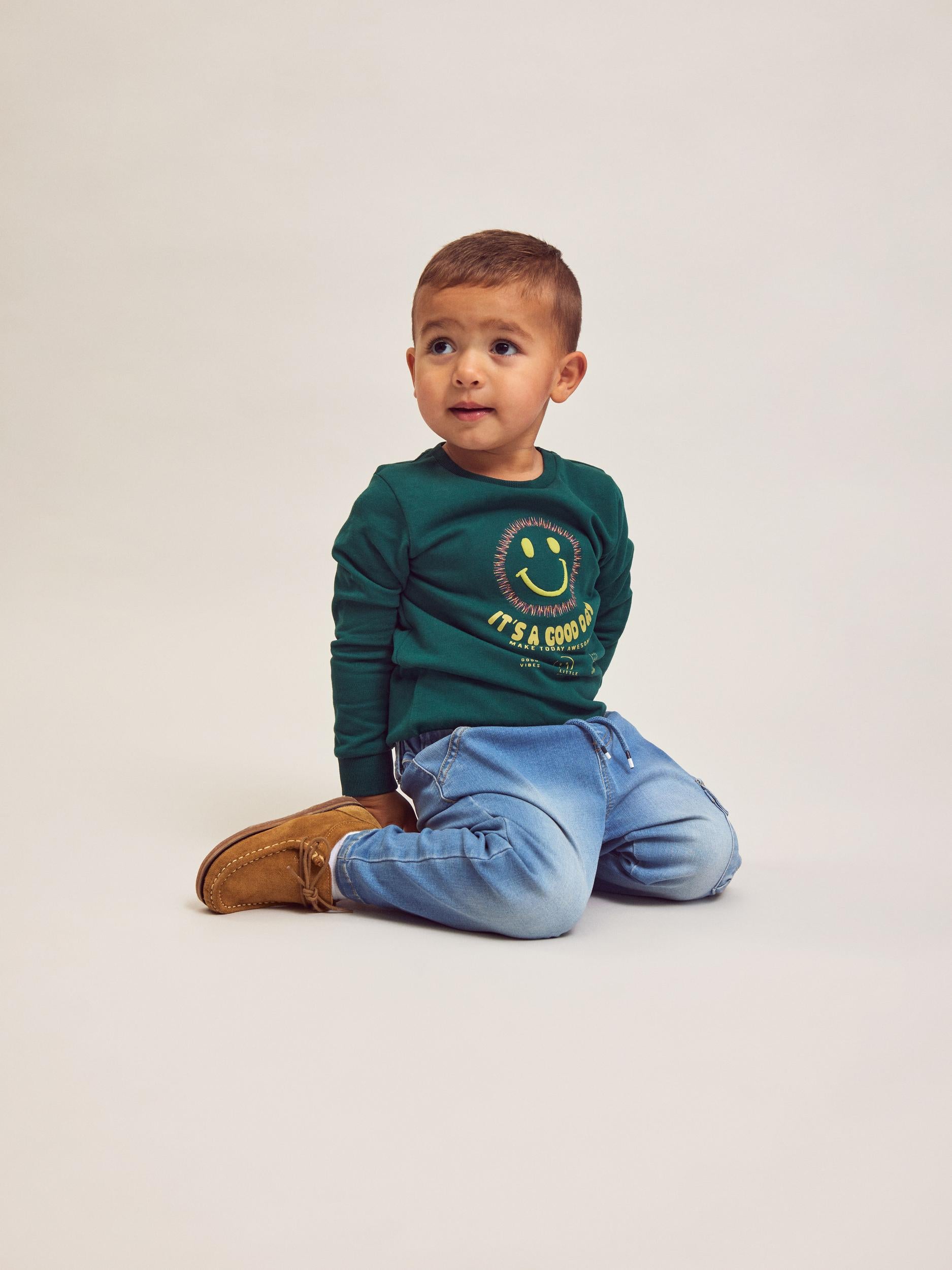 Boy's Ben Tapered Jeans 1721-Model Front View